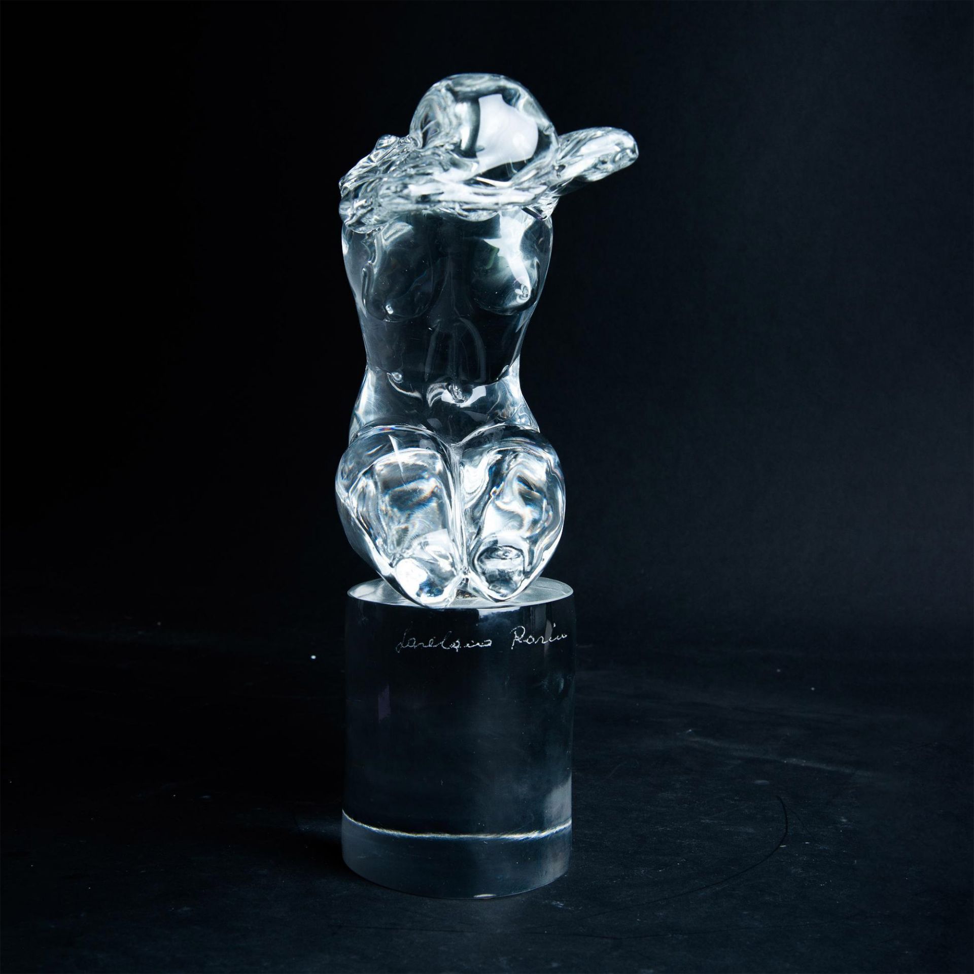 Murano Loredano Rosin Kneeling Woman Art Glass Sculpture - Image 3 of 5