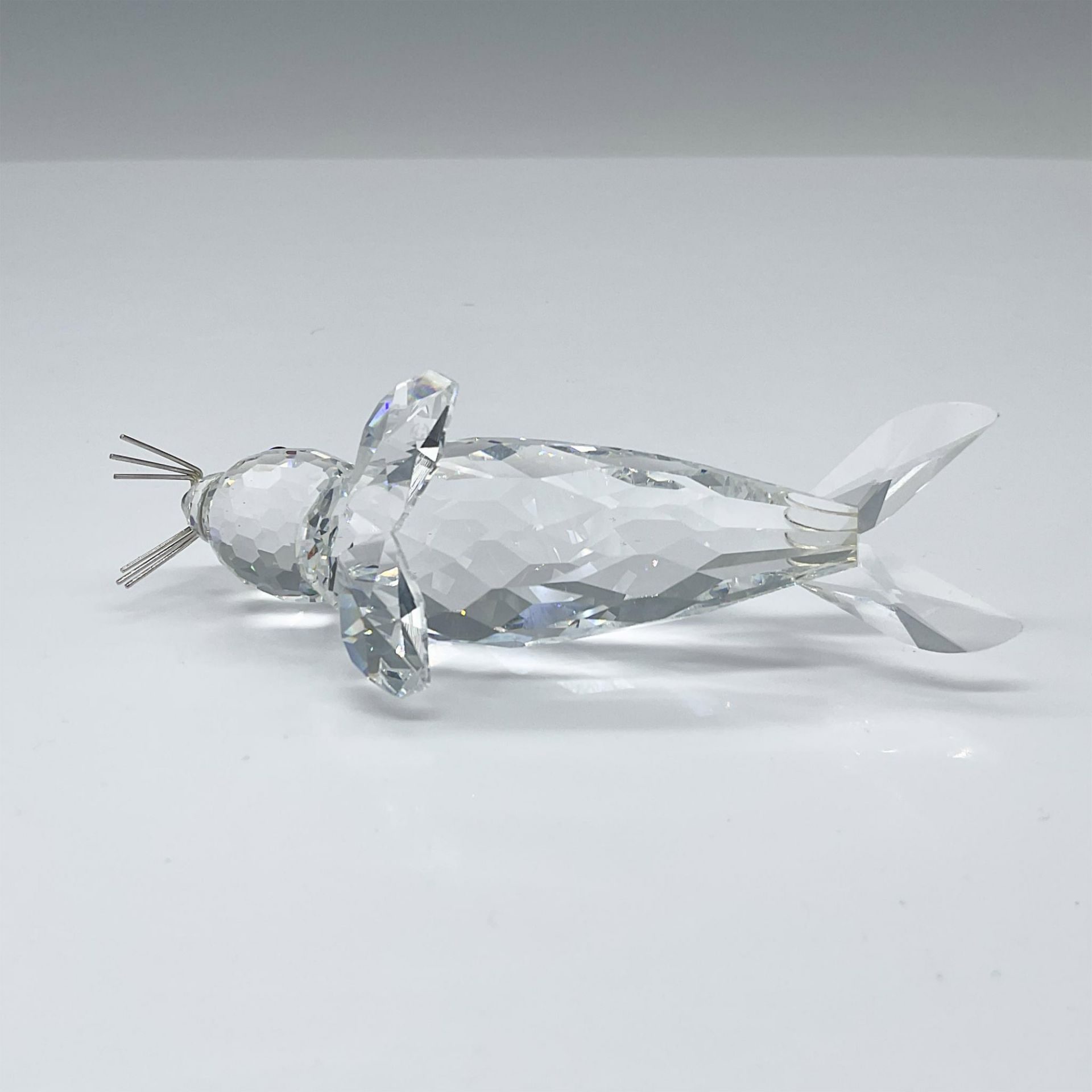 Swarovski Silver Crystal Figurine, Seal with Silver Whiskers - Image 3 of 4