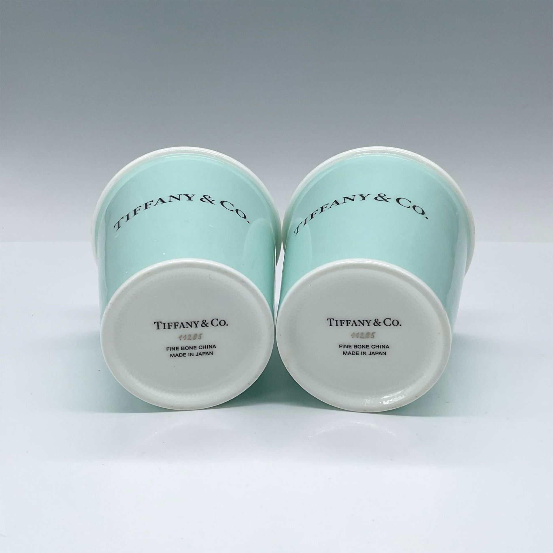 Pair of Bone China Tiffany & Co. Blue Coffee Cups - Image 4 of 4