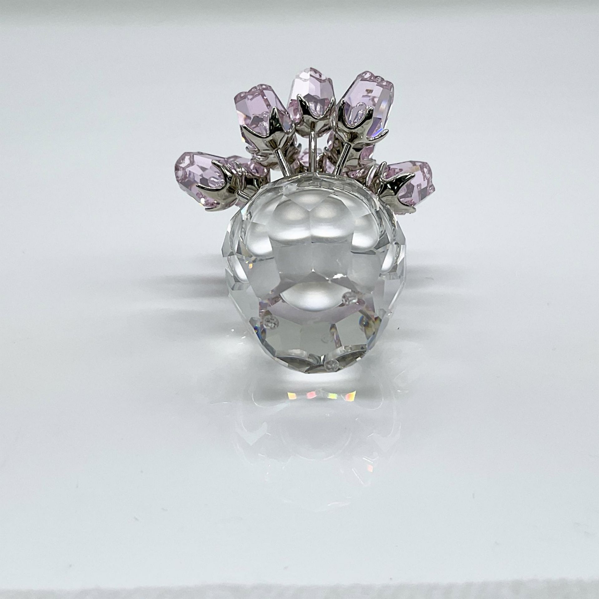 Swarovski Crystal Figurine, Pink Roses, Rhodium Stems - Bild 3 aus 4