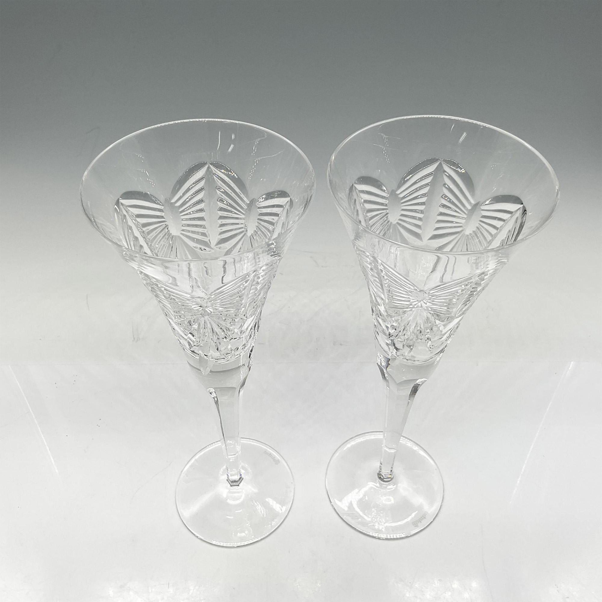 Pair of Waterford Crystal Champagne Flutes - Image 2 of 3