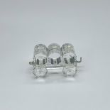 Swarovski Silver Crystal Figurine, Train Petrol Wagon