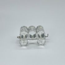 Swarovski Silver Crystal Figurine, Train Petrol Wagon