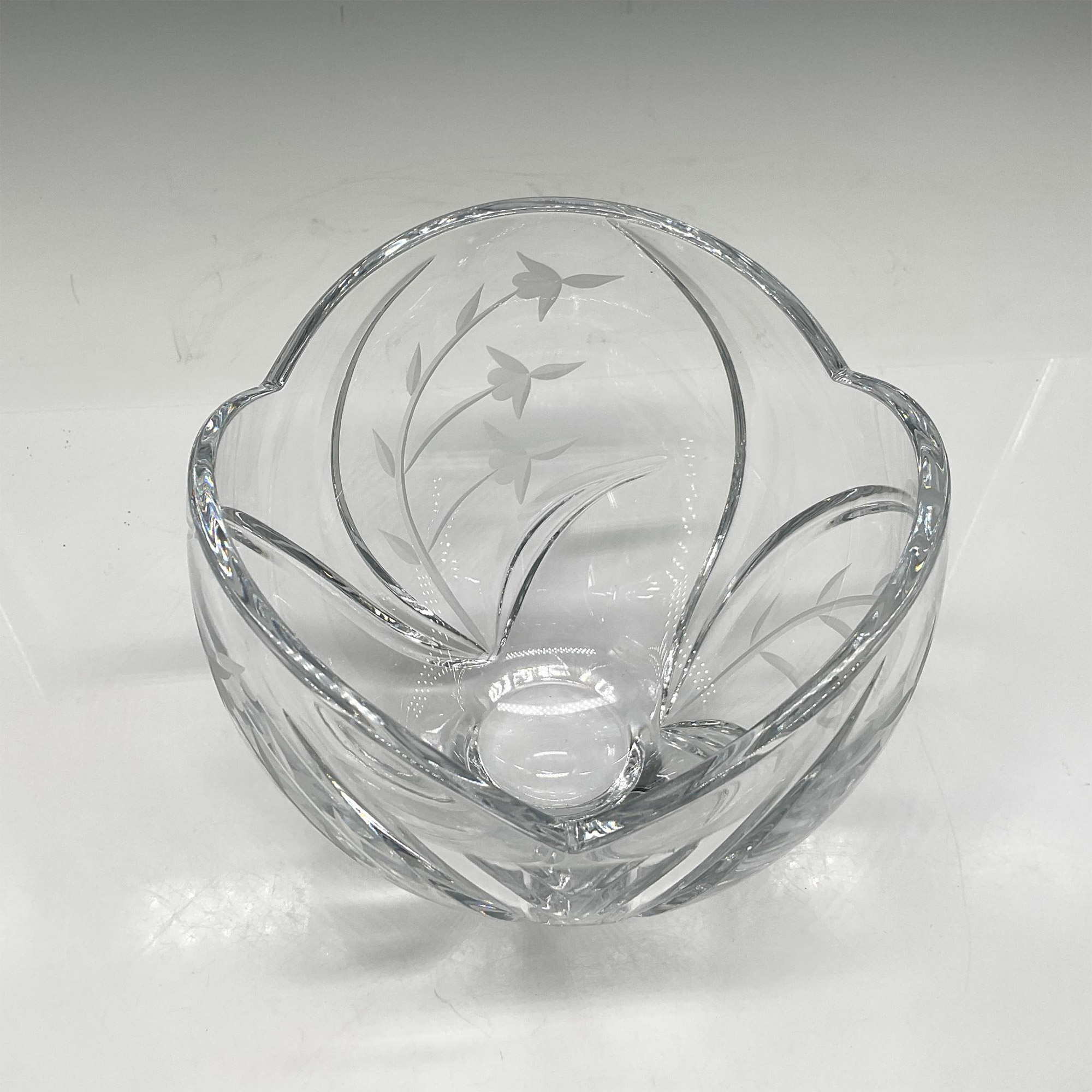 Lenox Etched Crystal Tulip Bowl - Image 3 of 4