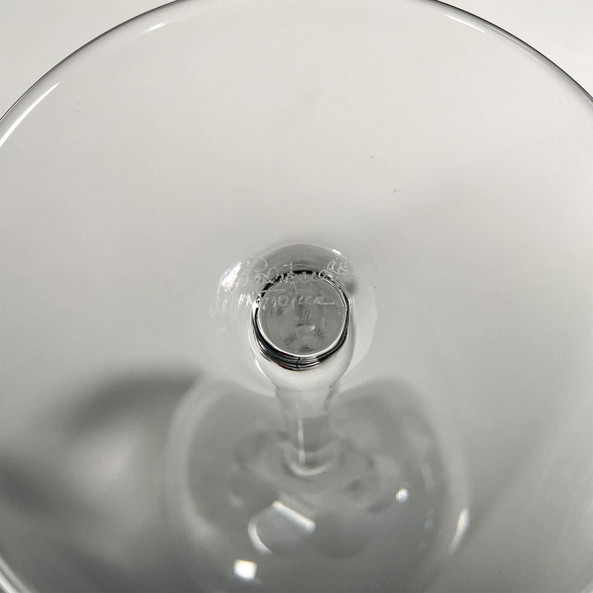 4pc Lalique Crystal Water Goblets, Roxane Pattern - Bild 4 aus 4