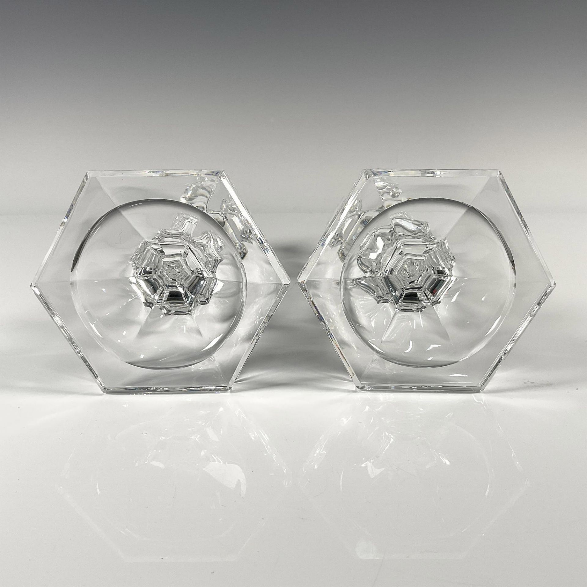 2pc Crystal Candlesticks - Image 3 of 3