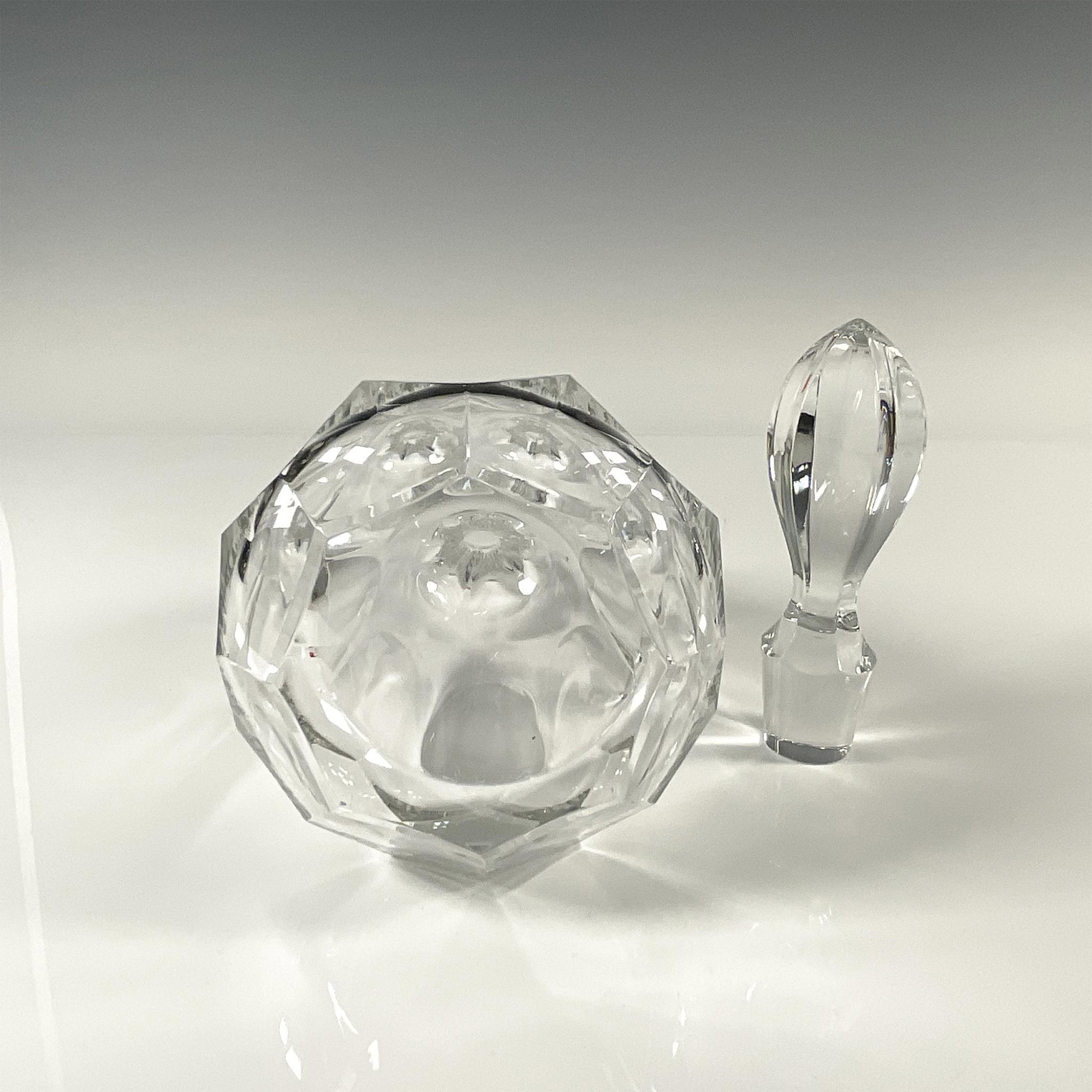 Faceted Crystal Decanter With Stopper - Image 2 of 2