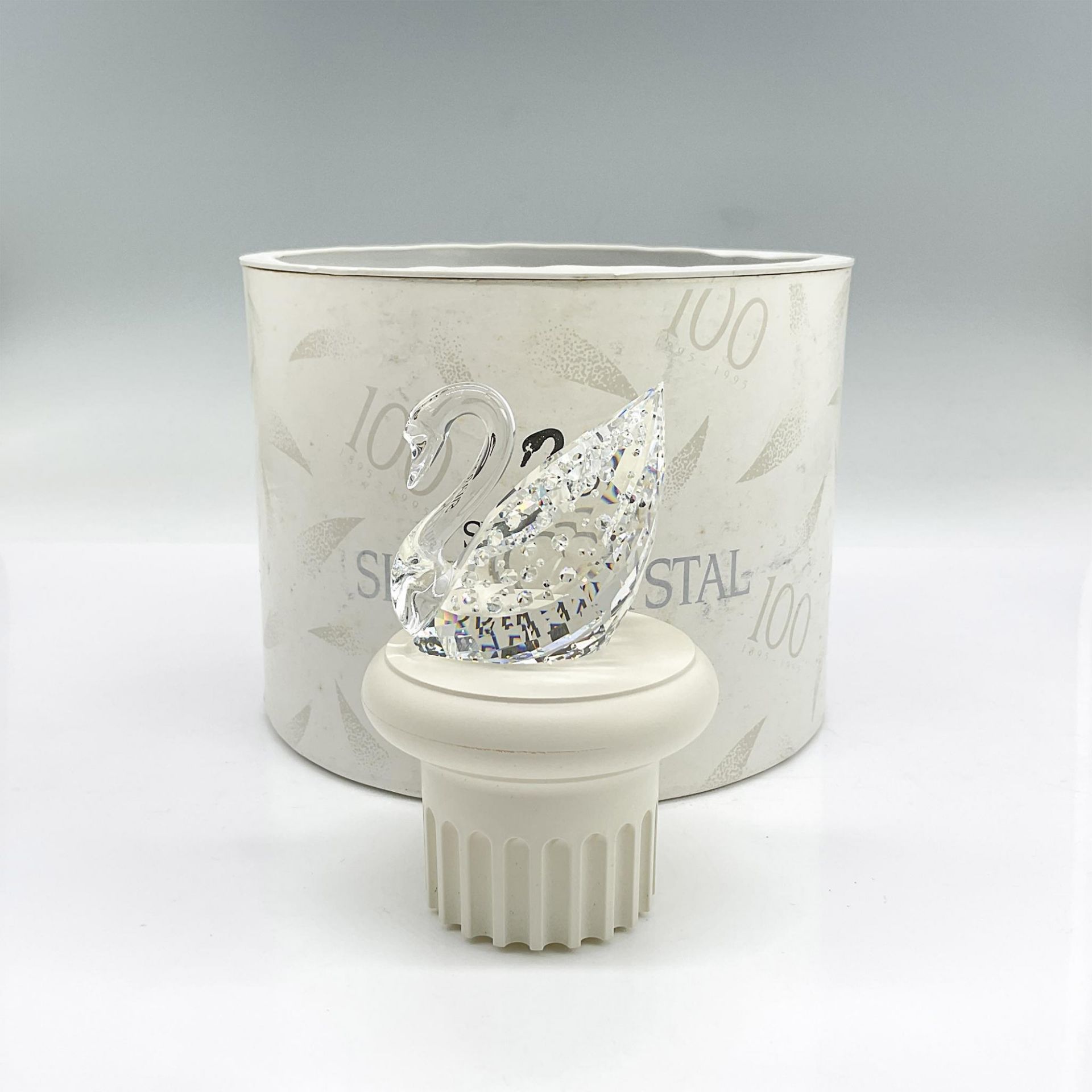 Swarovski Crystal Silver Figurine, Centennial Swan - Bild 4 aus 4