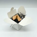 4pc Very Rare Michel Harvey Ceramic Fortune Cookies