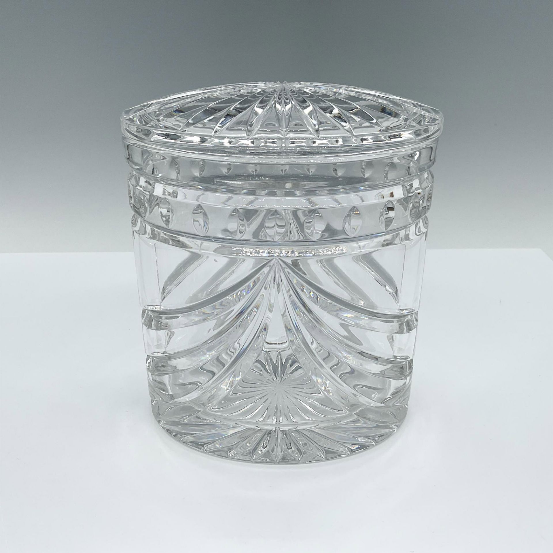 Waterford Crystal Oval Shaped Cookie Jar, Overture Pattern - Bild 2 aus 4