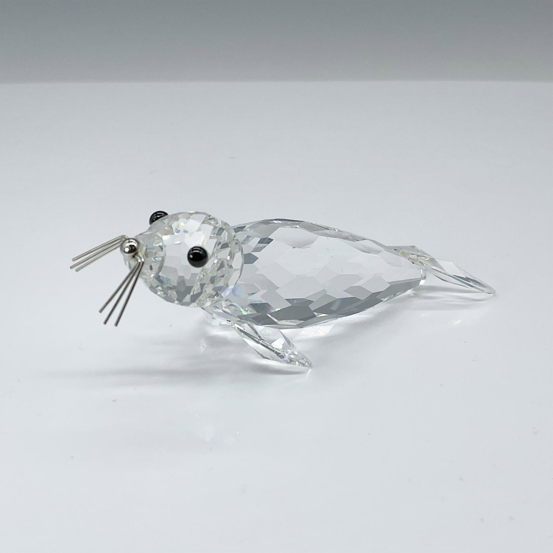 Swarovski Silver Crystal Figurine, Seal with Silver Whiskers - Image 2 of 4