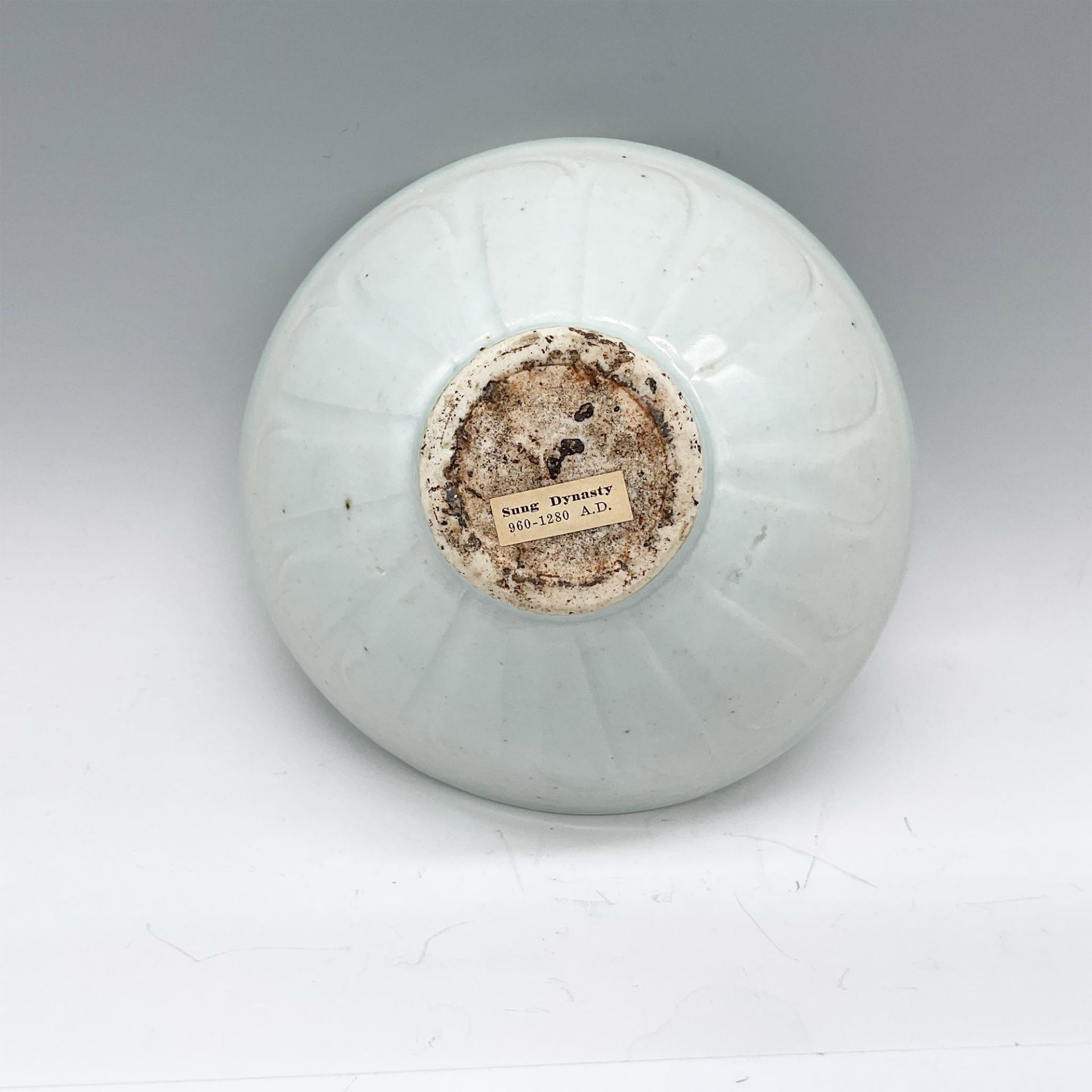 Chinese Sung Dynasty Celadon Pottery Rice Bowl - Bild 3 aus 3