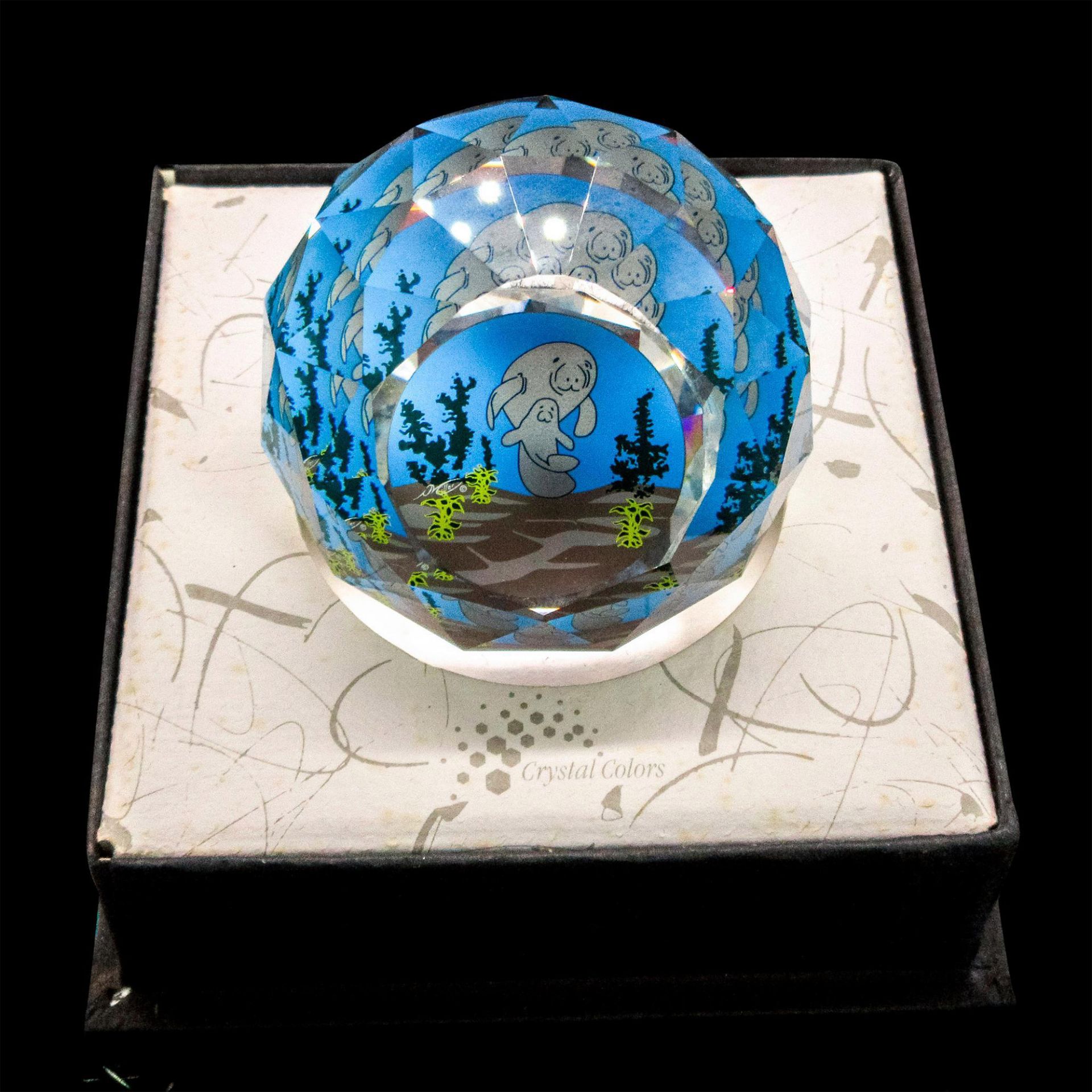 Swarovski Paperweight, Manatee Mother and Calf - Image 5 of 5