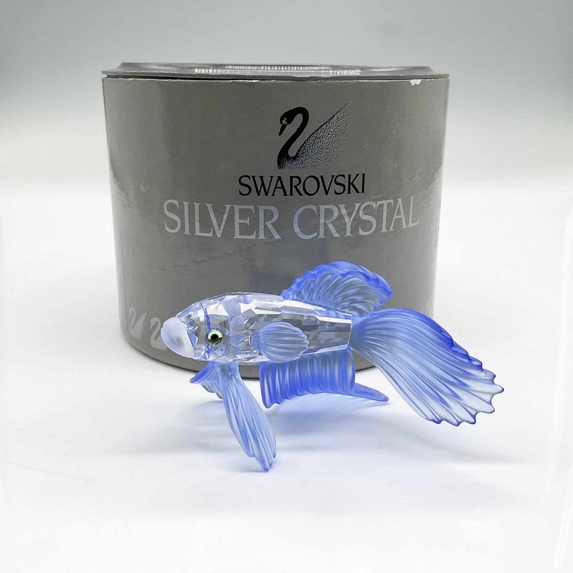 Swarovski Crystal Figurine, Blue Siamese Fighting Fish - Bild 5 aus 5