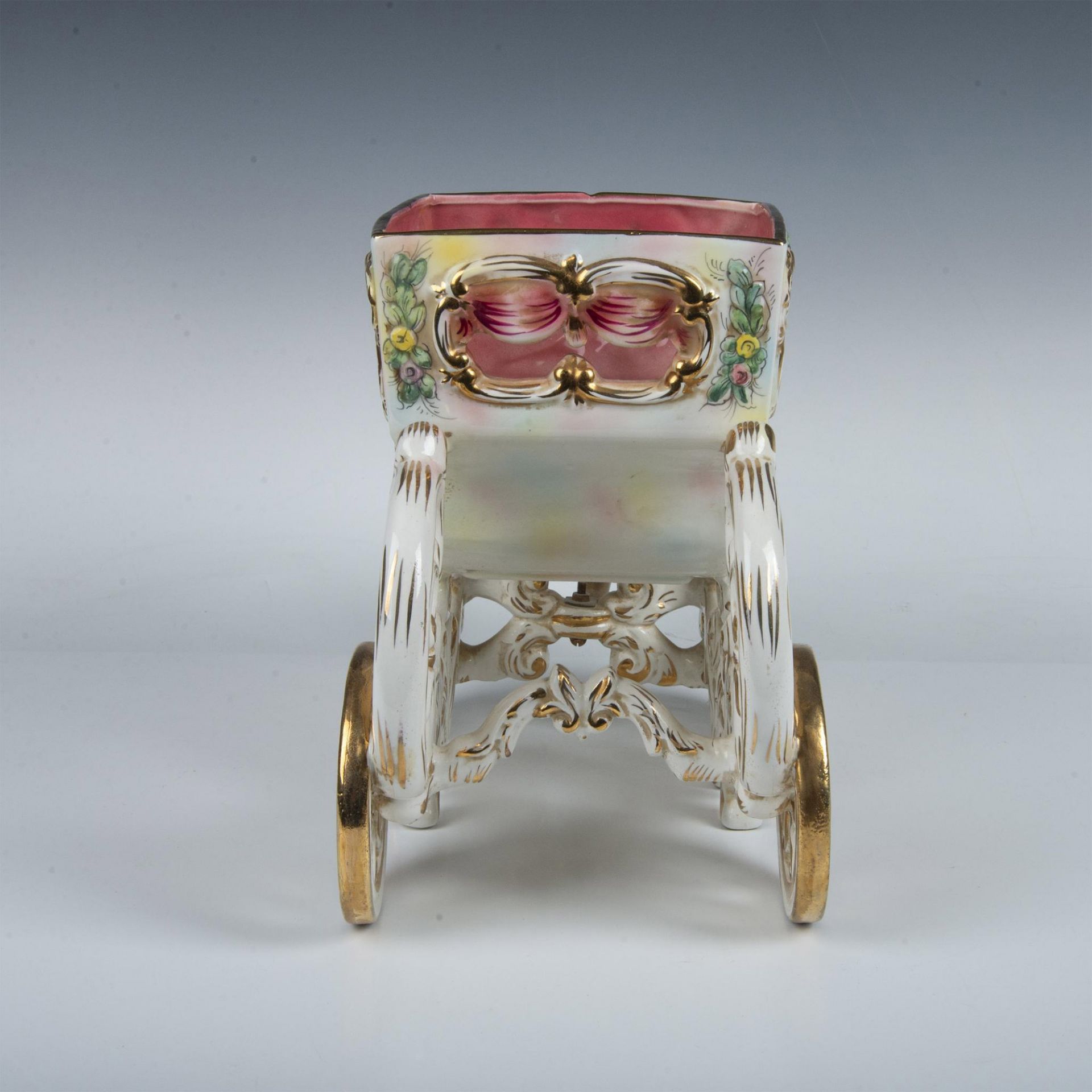 Capodimonte Hand Painted Porcelain Princess Carriage Coach - Image 6 of 8