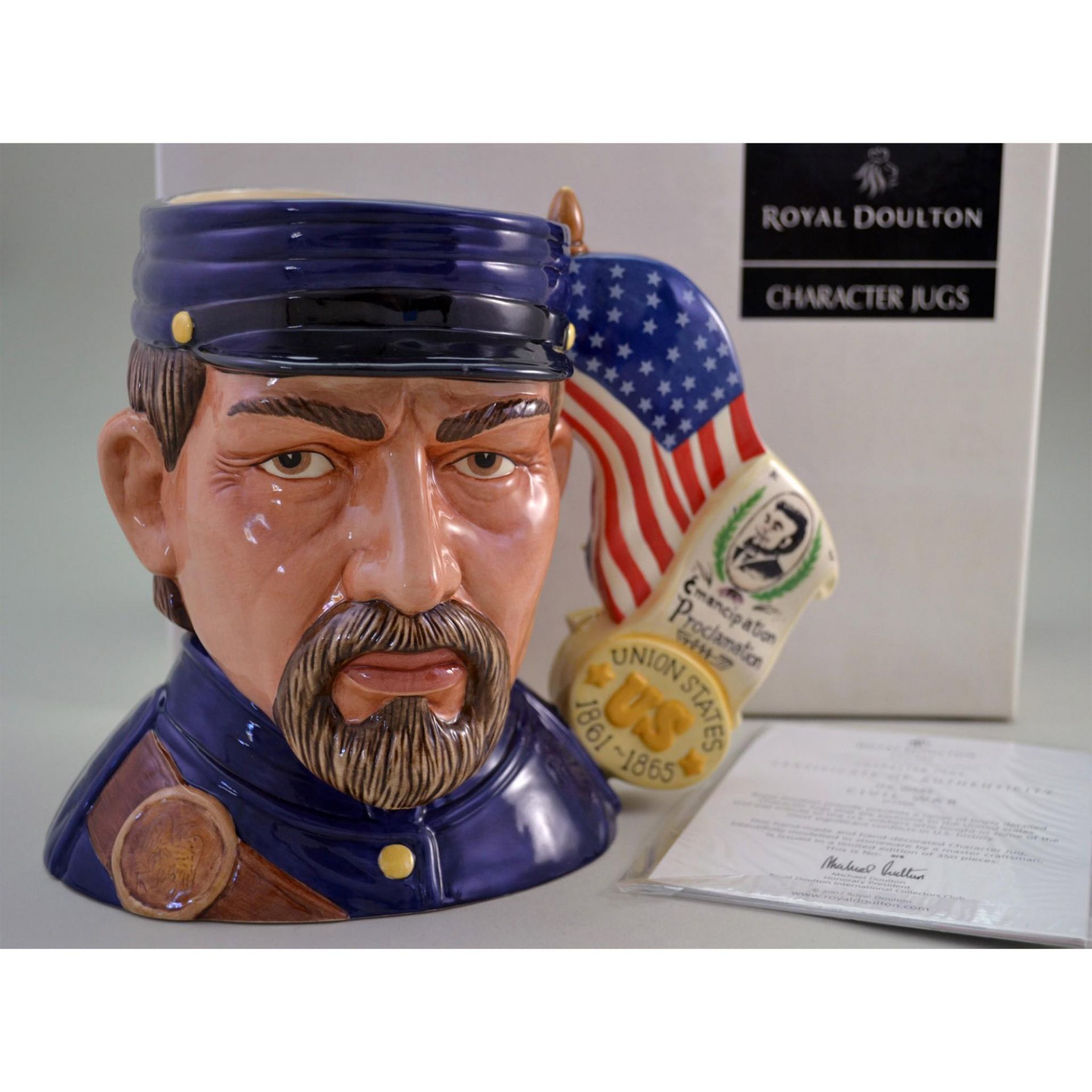 Royal Doulton Porcelain Character Jug Us Wars "Civil War" D7266, 2007, Exclusive For The Us - Bild 3 aus 6