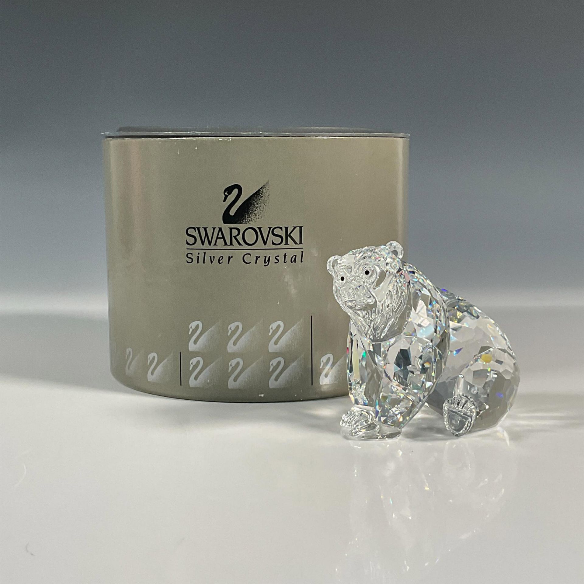 Swarovski Silver Crystal Figurine, Grizzly - Image 2 of 4
