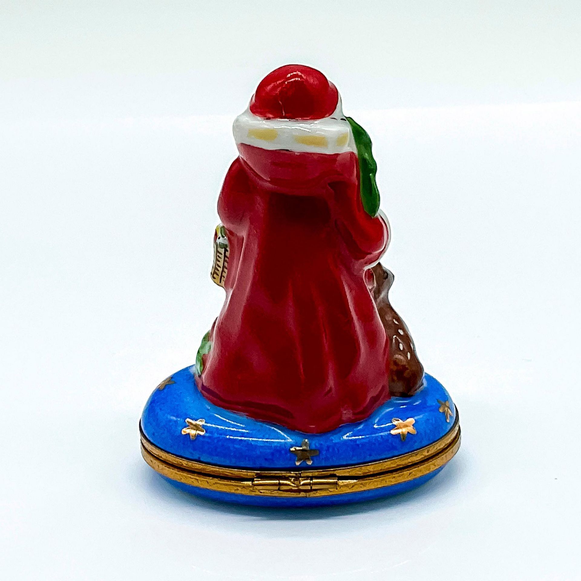 Vintage Limoges L.G. Porcelain Santa Claus Box - Bild 3 aus 4