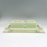 3pc Bakelite Art Deco Vanity Dresser Jewelry Boxes and Tray