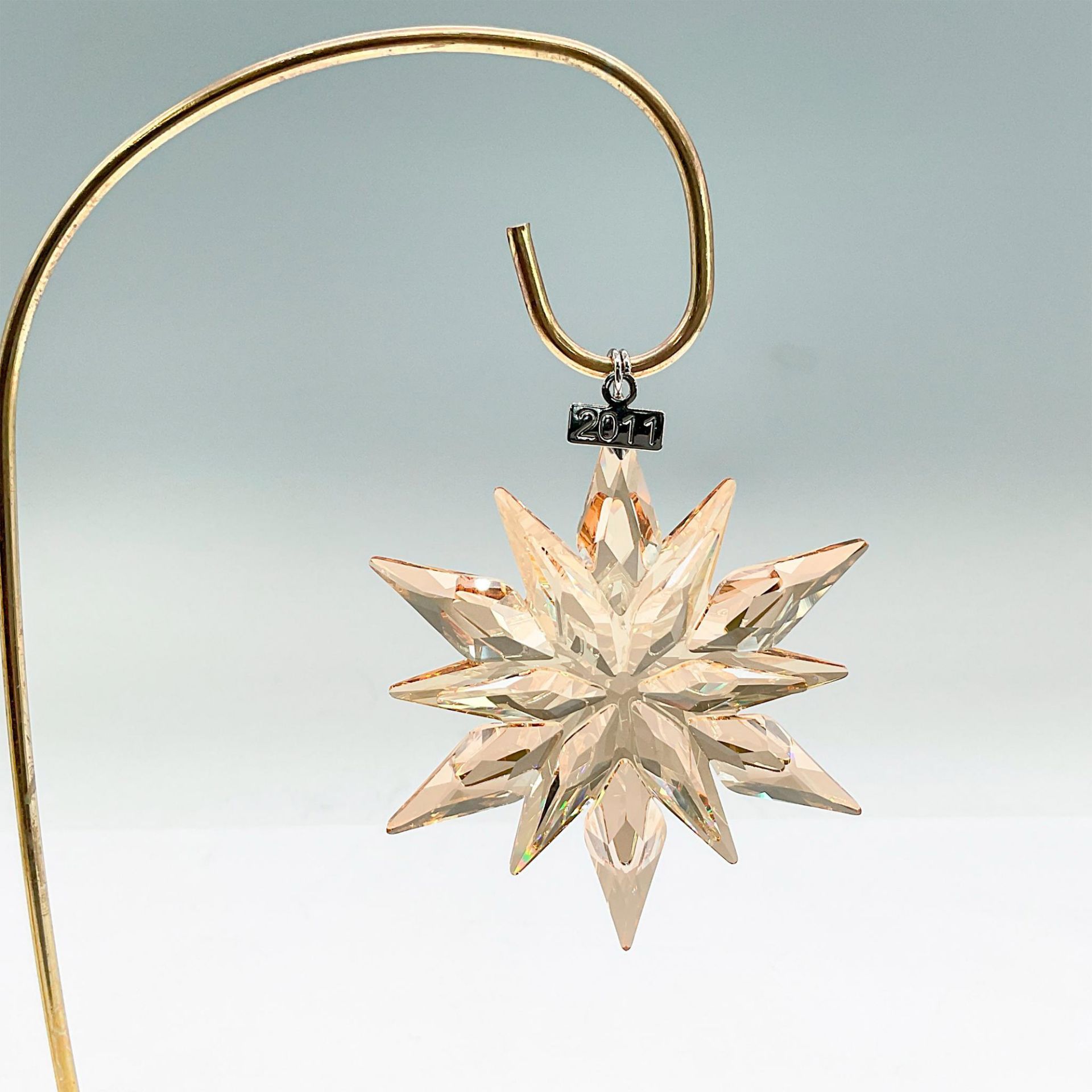 Swarovski Crystal SCS Gold Christmas Ornament 2011