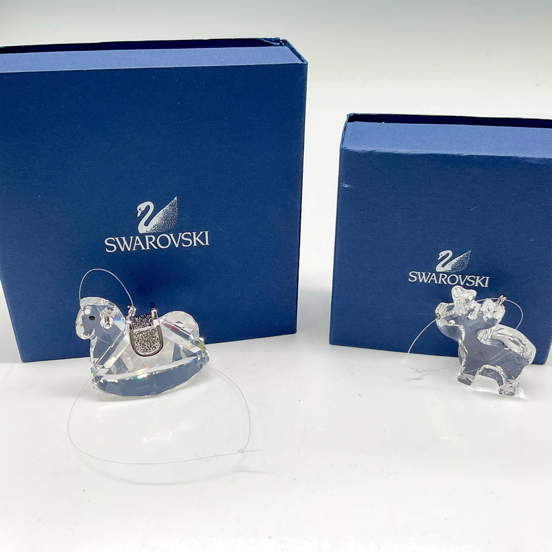 2pc Swarovski Crystal Ornaments, Christmas Classics - Image 4 of 4