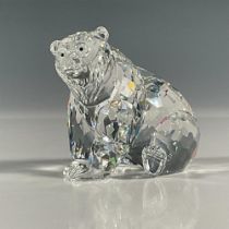 Swarovski Silver Crystal Figurine, Grizzly