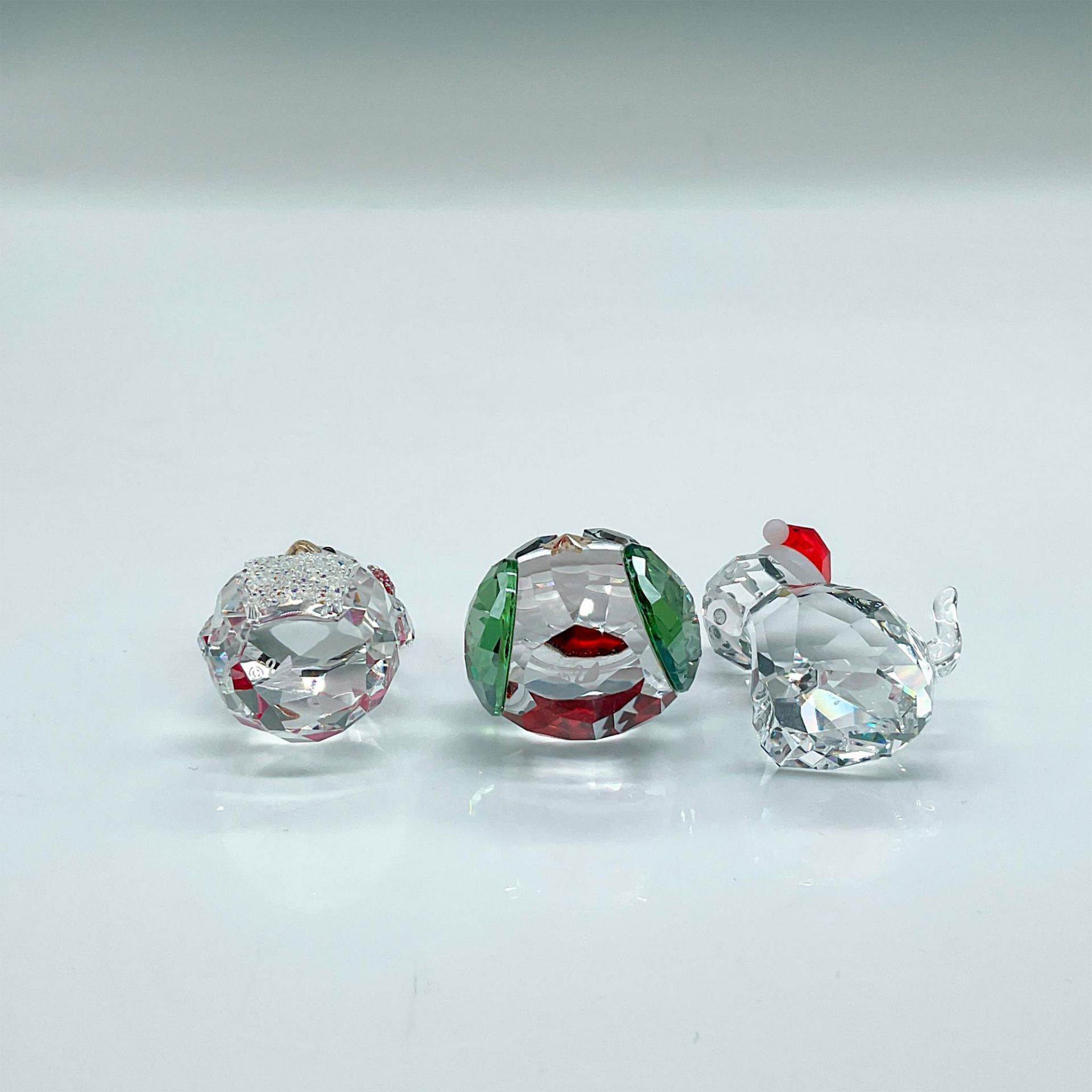 3pc Swarovski Crystal Figurines, Christmas Owl/Cat/Penguin - Bild 3 aus 4