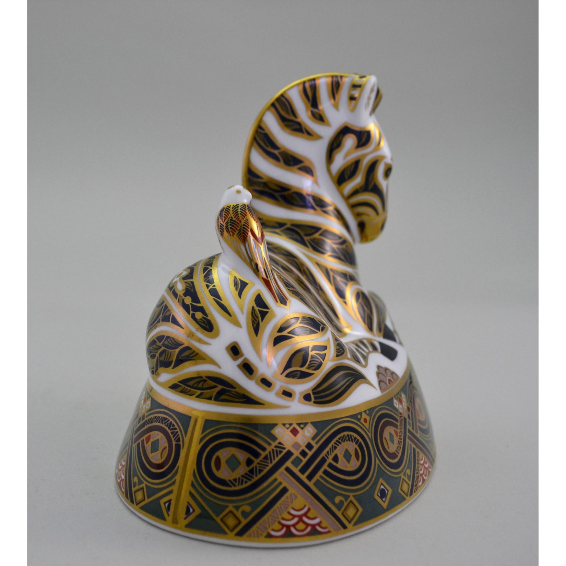 Royal Crown Derby Large Zebra Paperweight, Vintage - Image 5 of 6