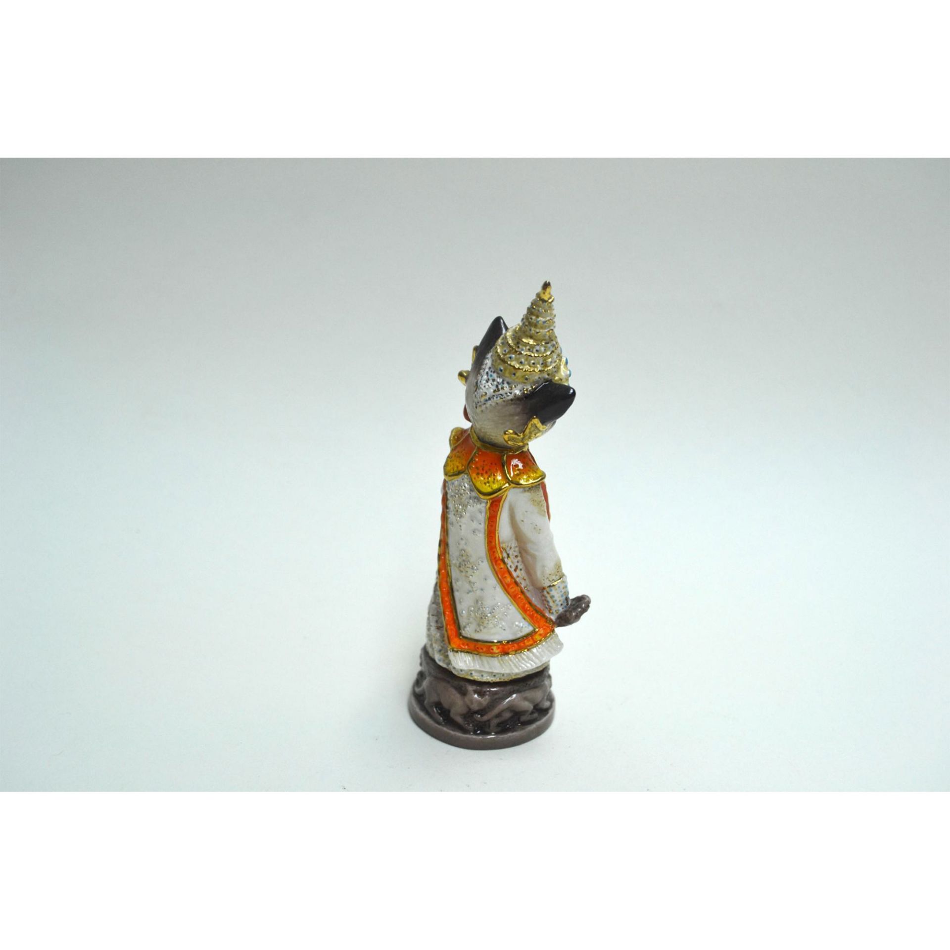 Bronte Porcelain Siamese Cat Candle Extinguisher - Image 5 of 6