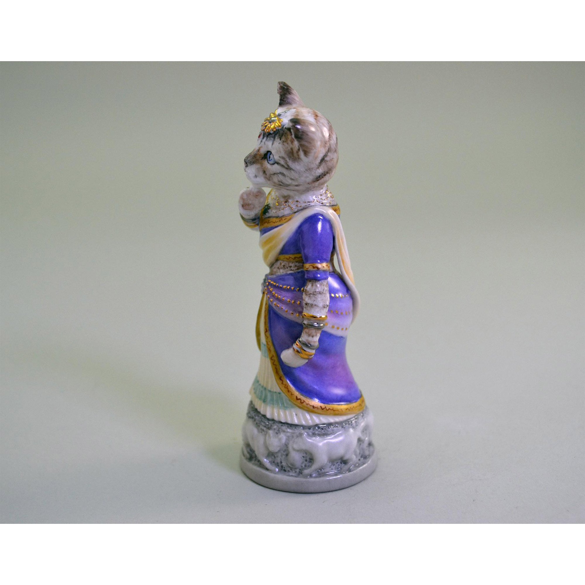 Bronte' Porcelain Clowder Of Cats Collection Bengal Candle Extinguisher - Image 3 of 6