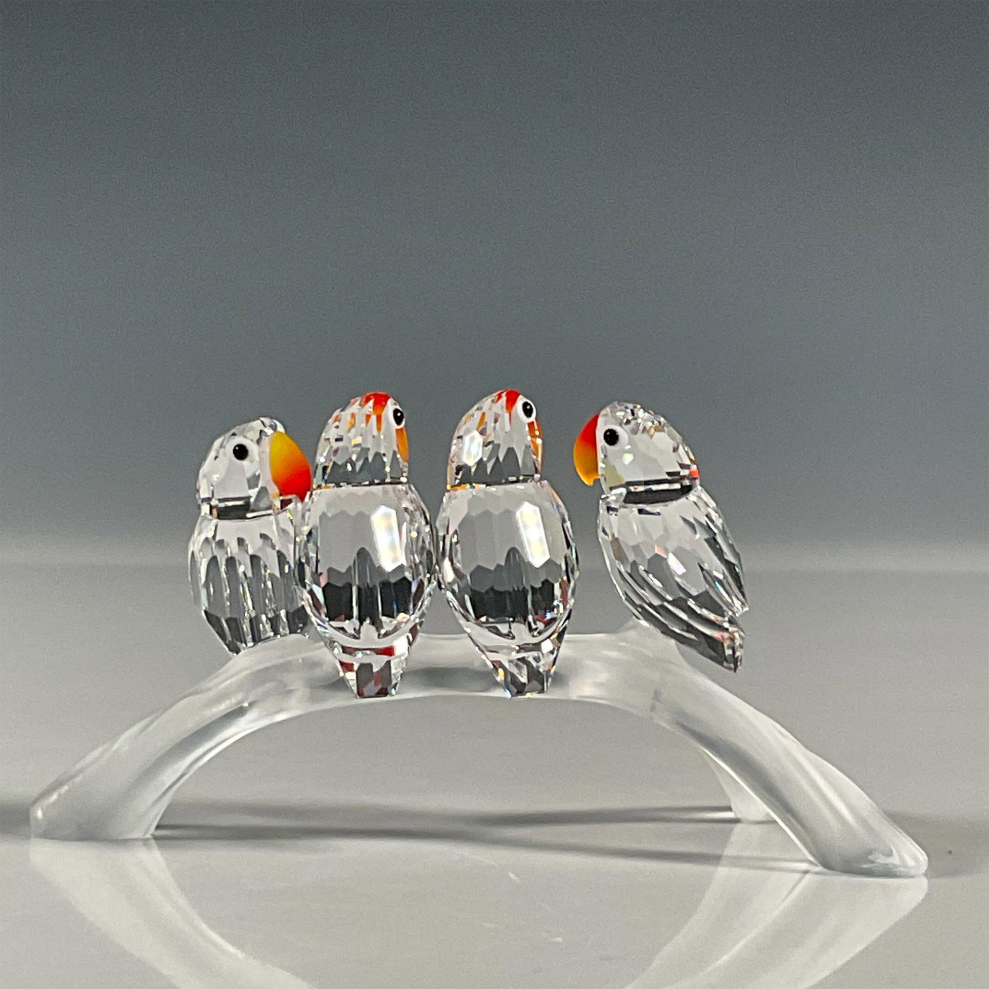 Swarovski Crystal Figurine, Baby Lovebirds - Image 3 of 4