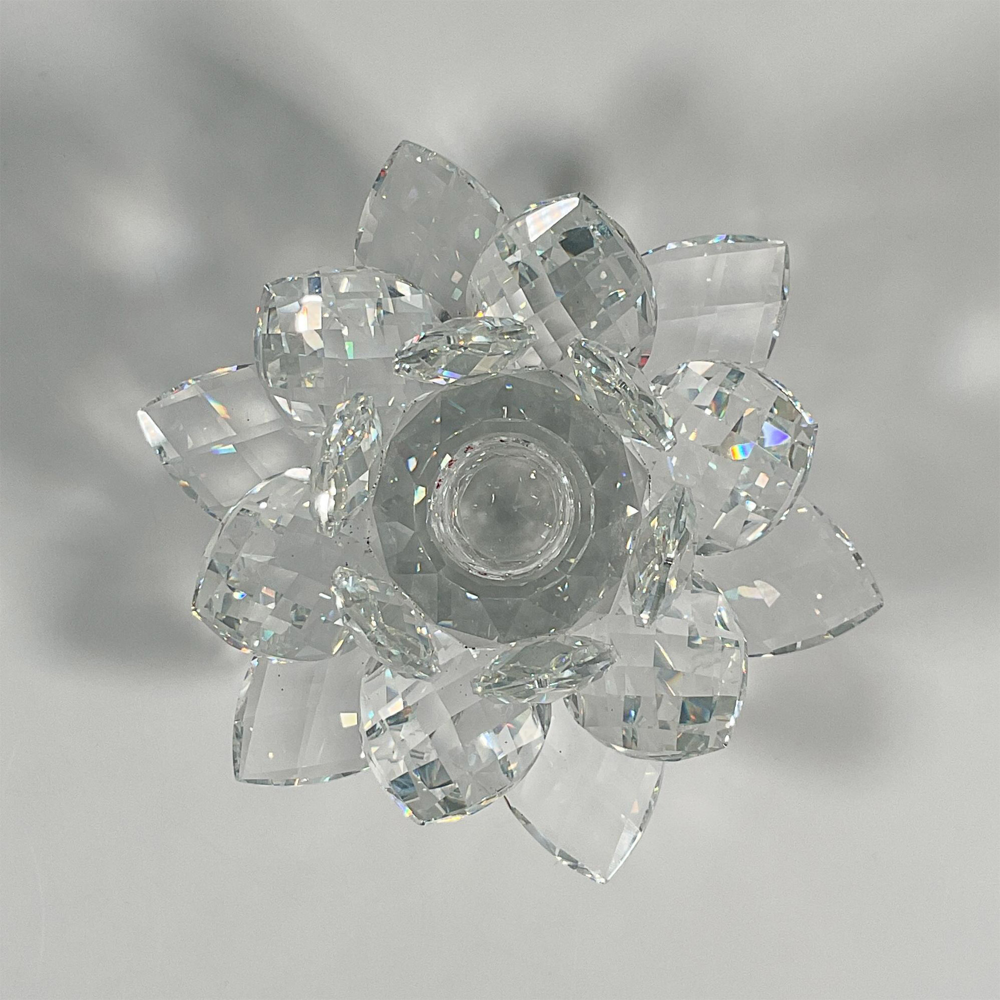 Swarovski Silver Crystal Candle Holder, Waterlily - Image 3 of 5