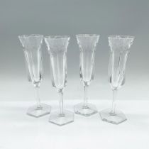 4pc Baccarat Crystal Champagne Glasses, Harcourt-Versailles
