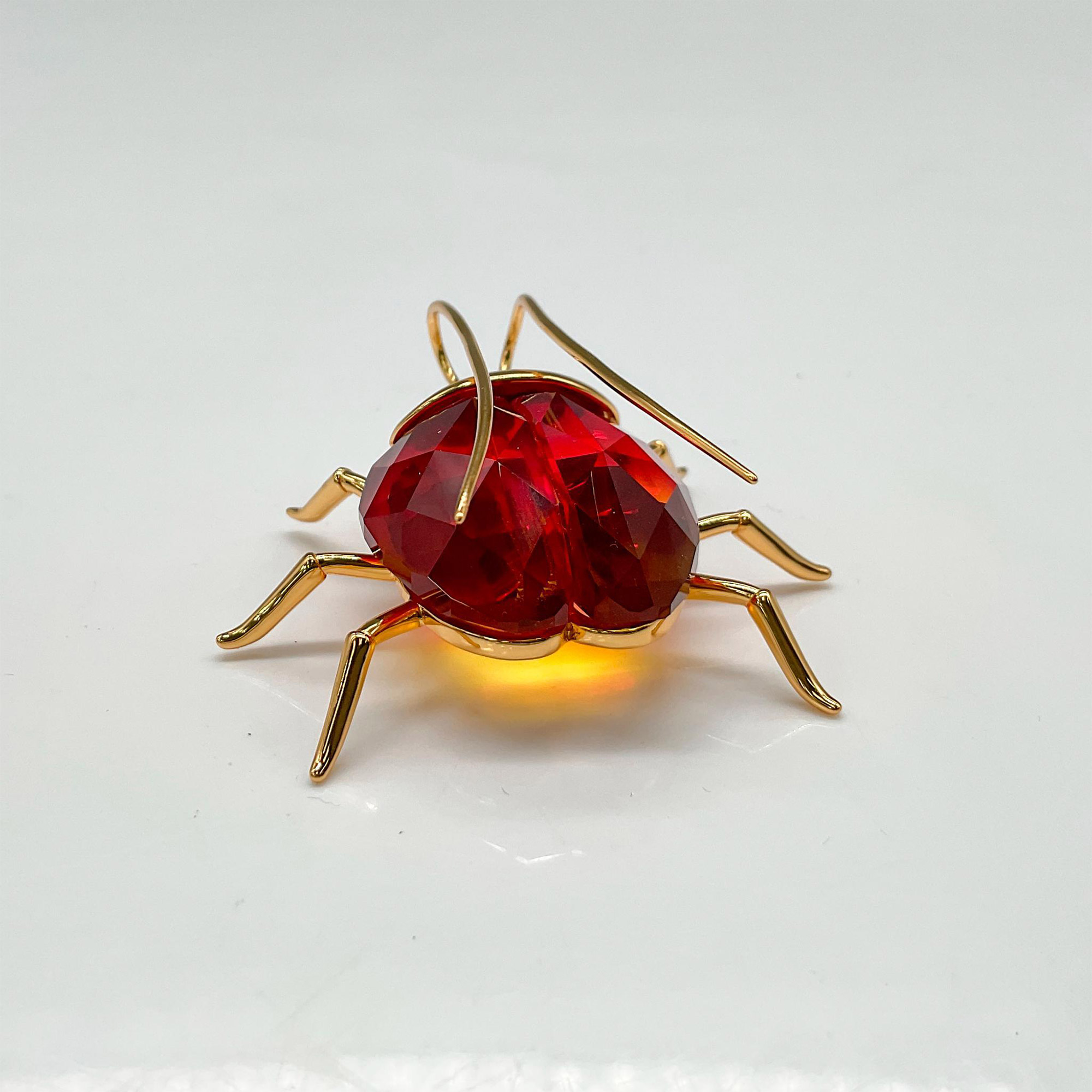 Swarovski Crystal Medium Brooch, Fire Opal Beetle - Image 2 of 4