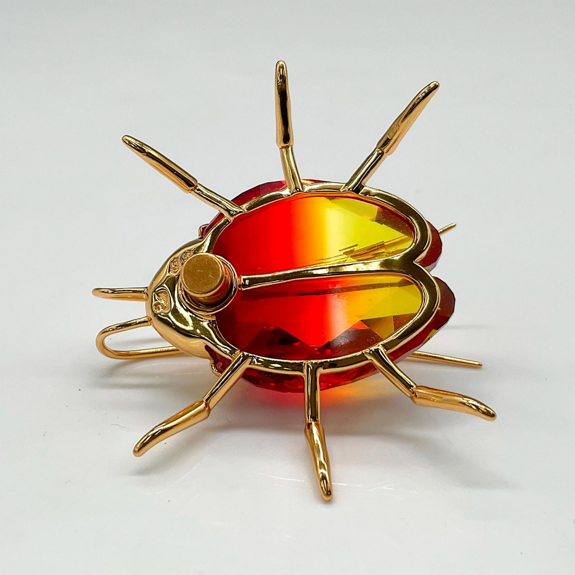 Swarovski Crystal Medium Brooch, Fire Opal Beetle - Bild 3 aus 4
