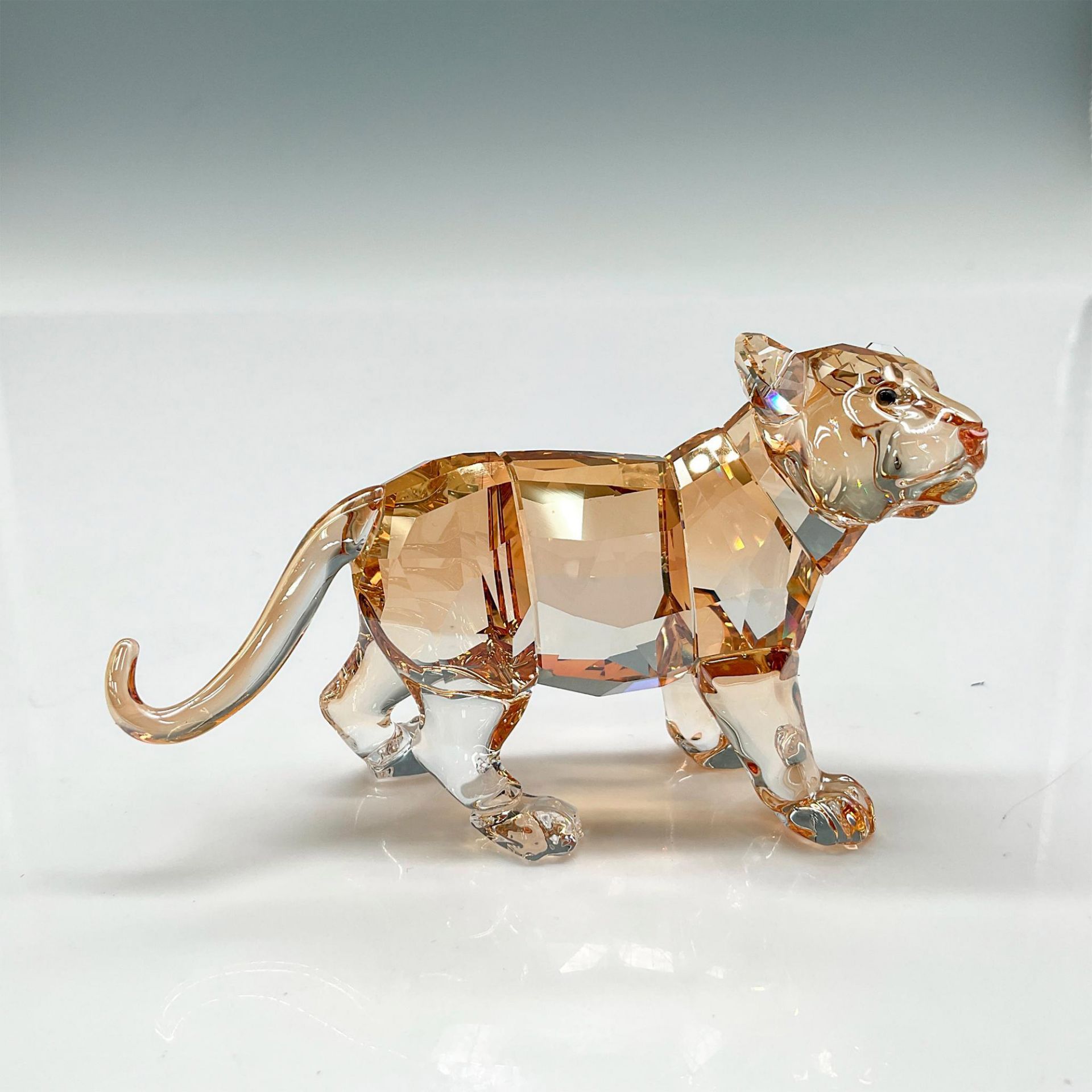 Swarovski Crystal Figurine, Standing Tiger Cub