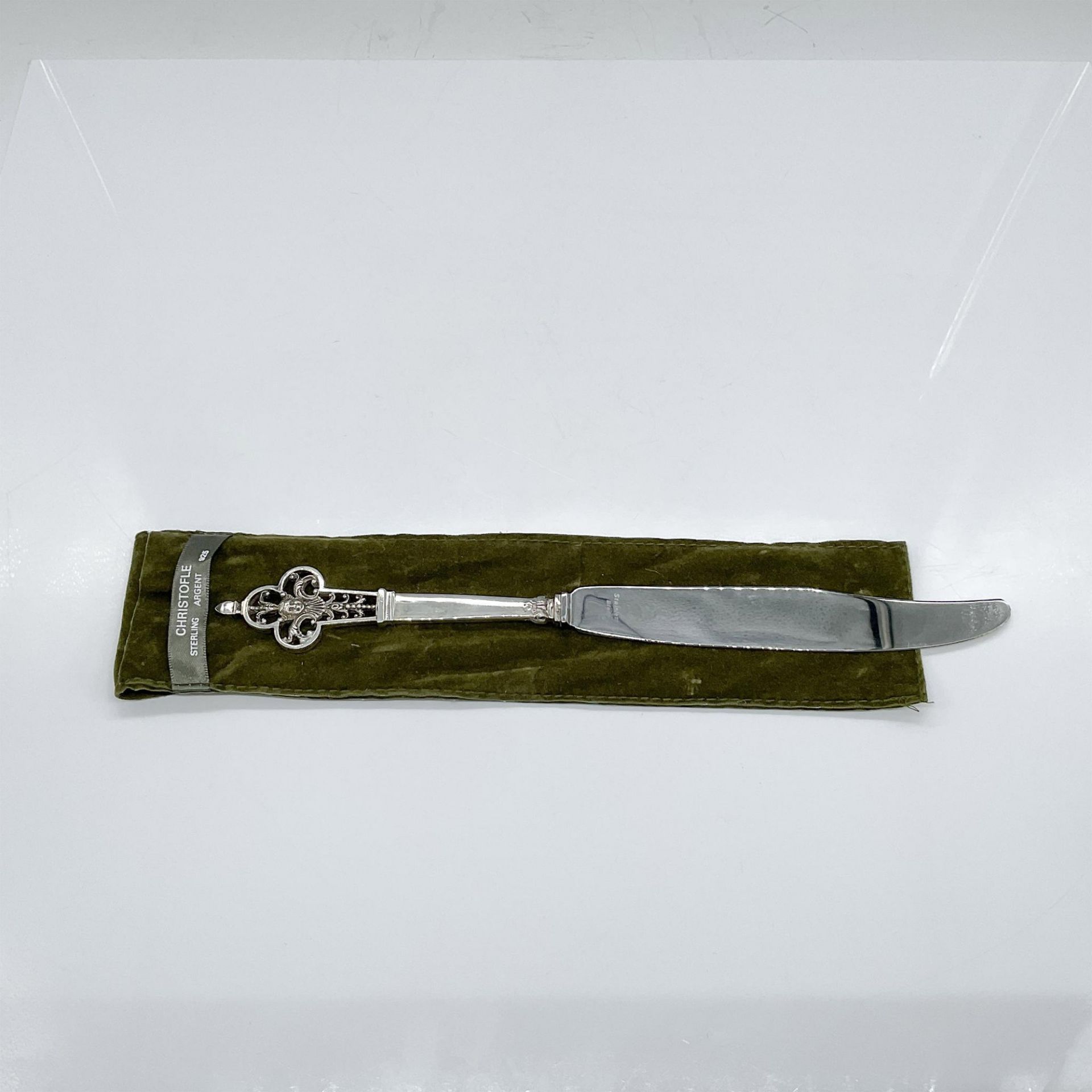 Christofle Sterling Silver Dinner Knife, Renaissance