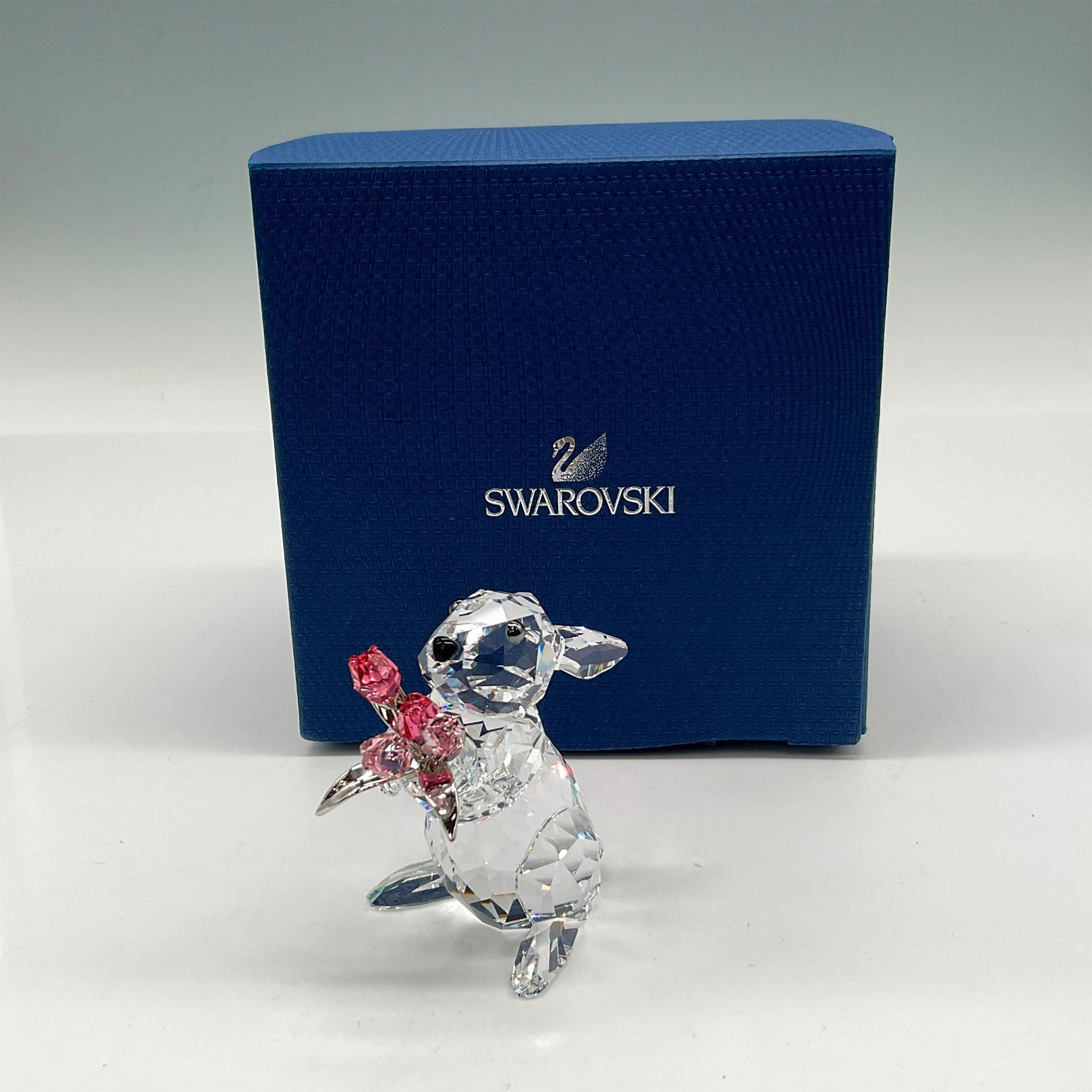 Swarovski Crystal Figurine, Rabbit with Tulips - Image 4 of 4