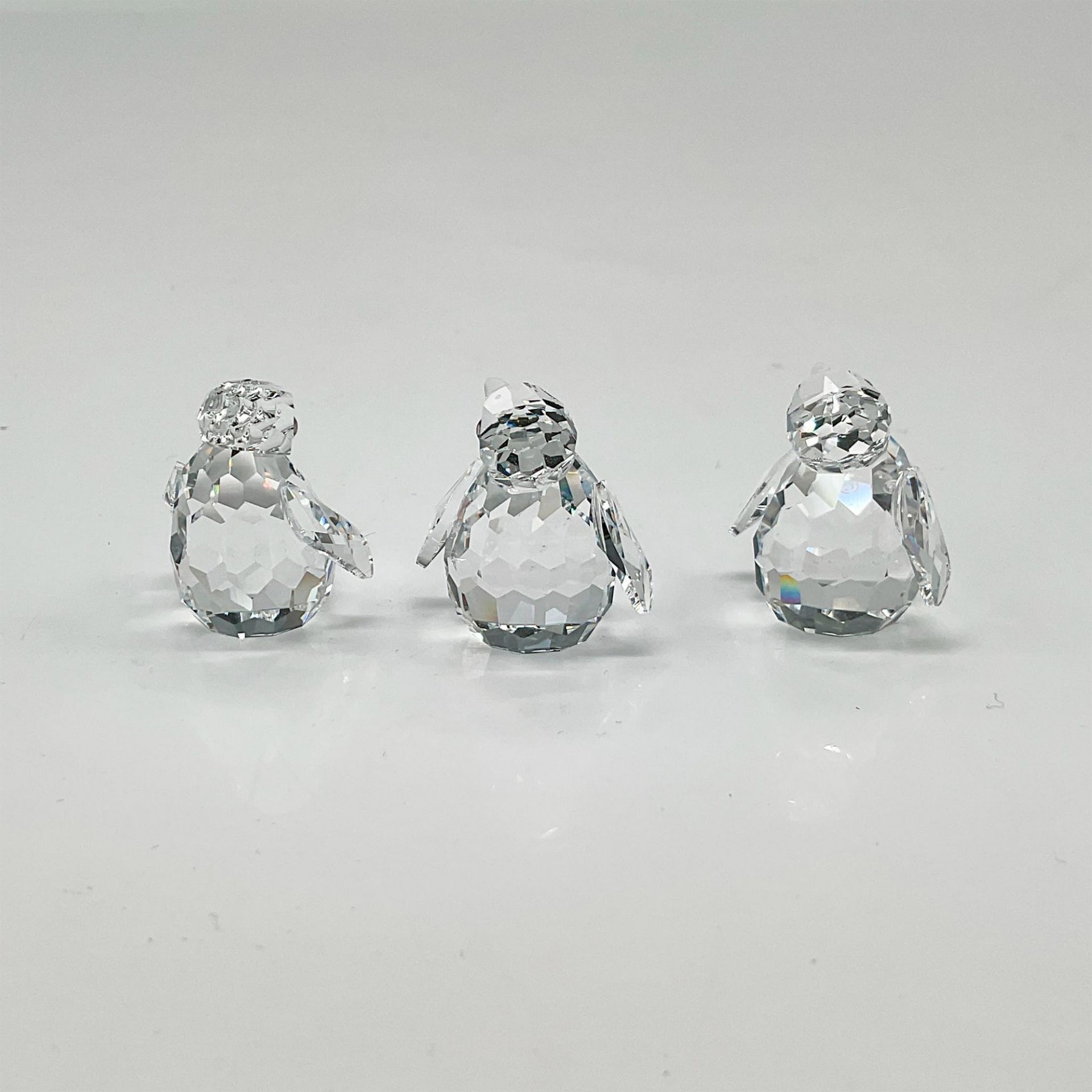 3pc Swarovski Crystal Figurines, Chick Penguins - Bild 2 aus 4