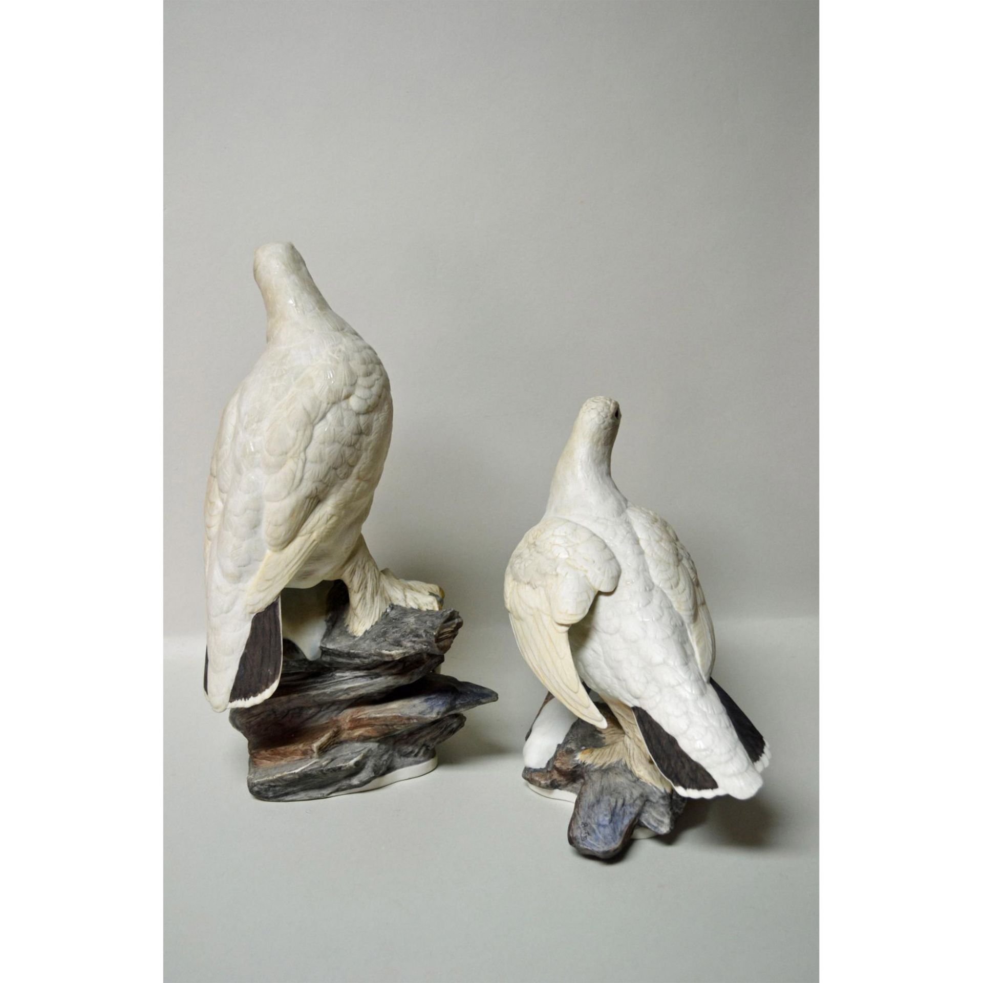 Boehm Porcelain Ptarmigans, Pair - Image 2 of 6