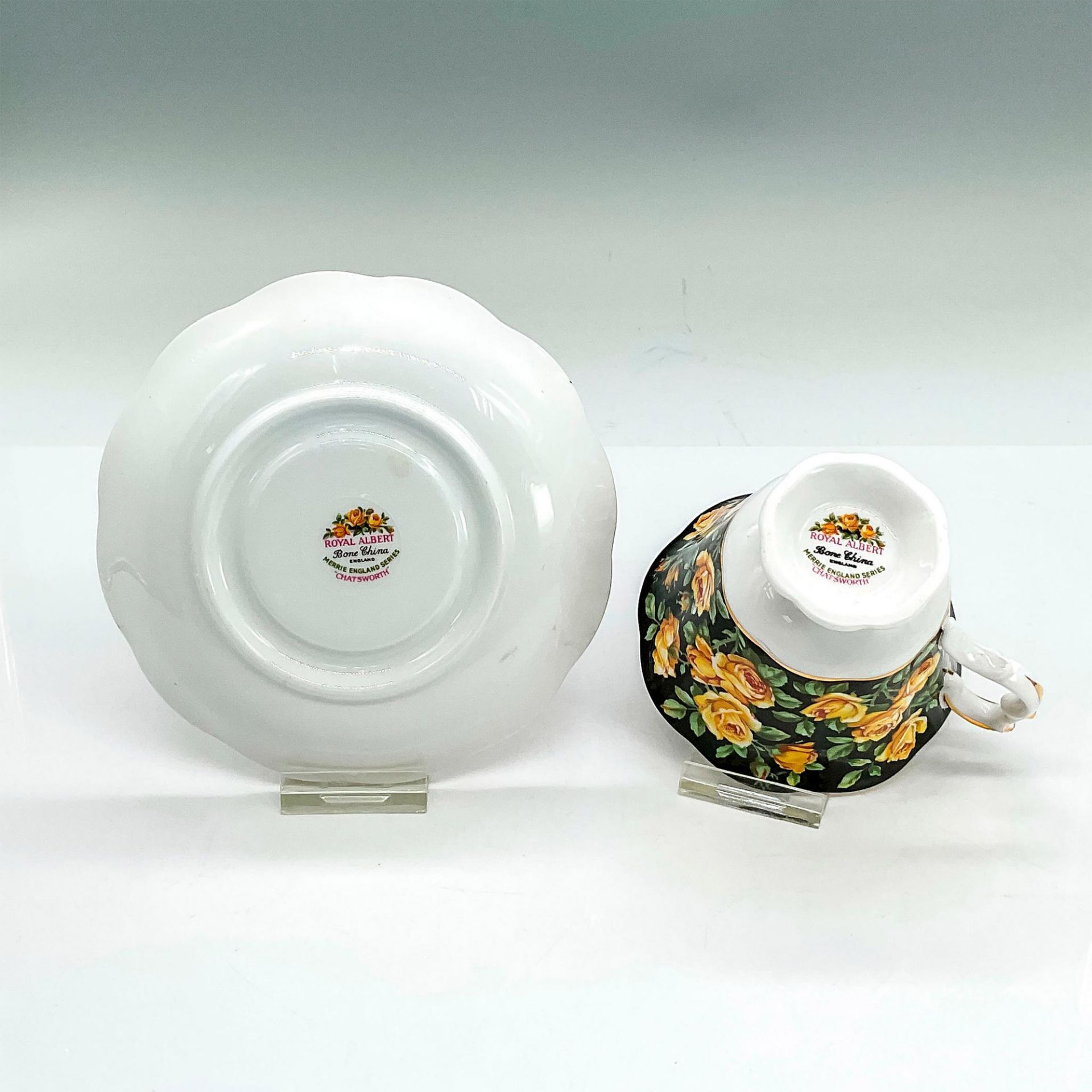 2pc Royal Albert Cup and Saucer, Chatsworth - Image 3 of 3