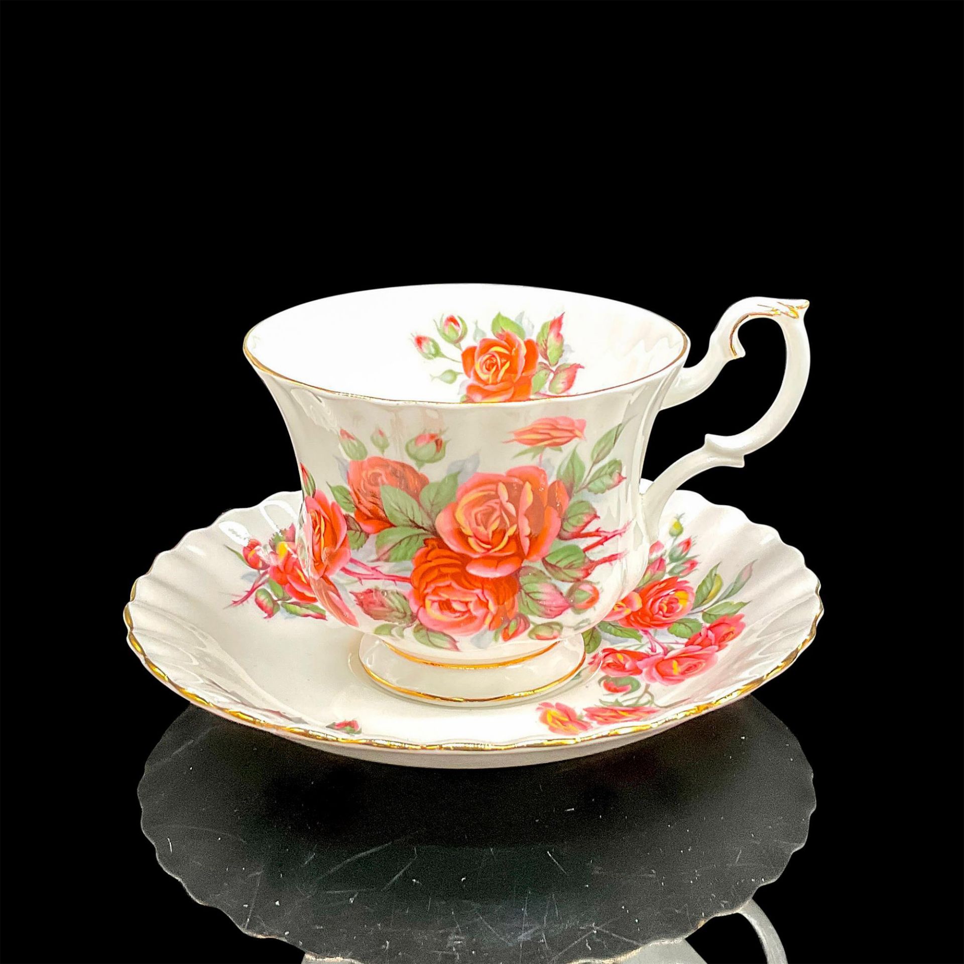 2pc Royal Albert Cup and Saucer, Centennial Rose