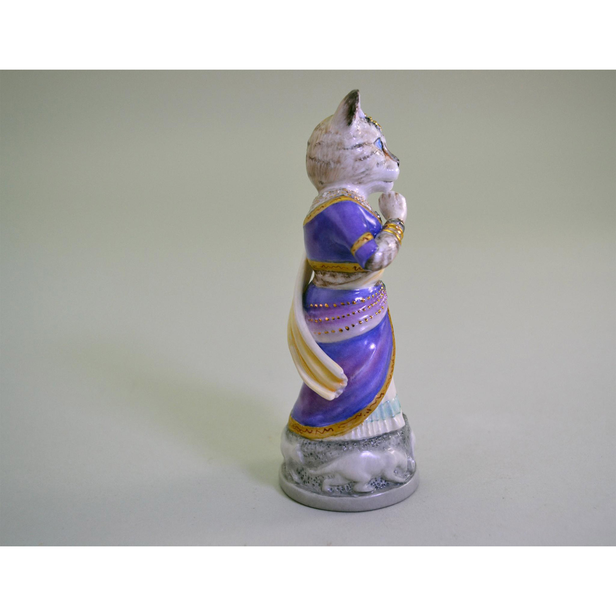 Bronte' Porcelain Clowder Of Cats Collection Bengal Candle Extinguisher - Image 2 of 6