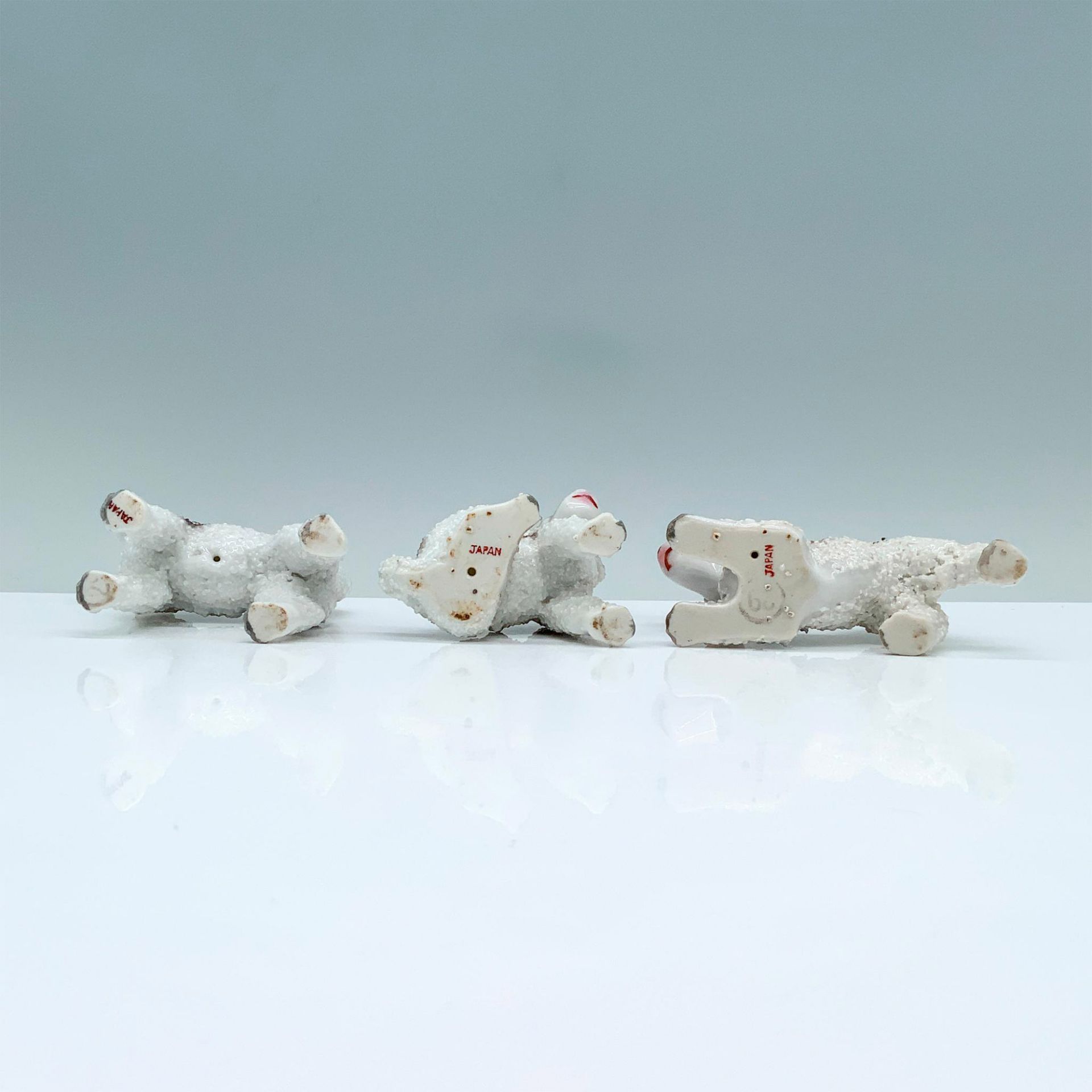 3pc Wire Fox Terrier Ceramic Figurines - Image 3 of 3