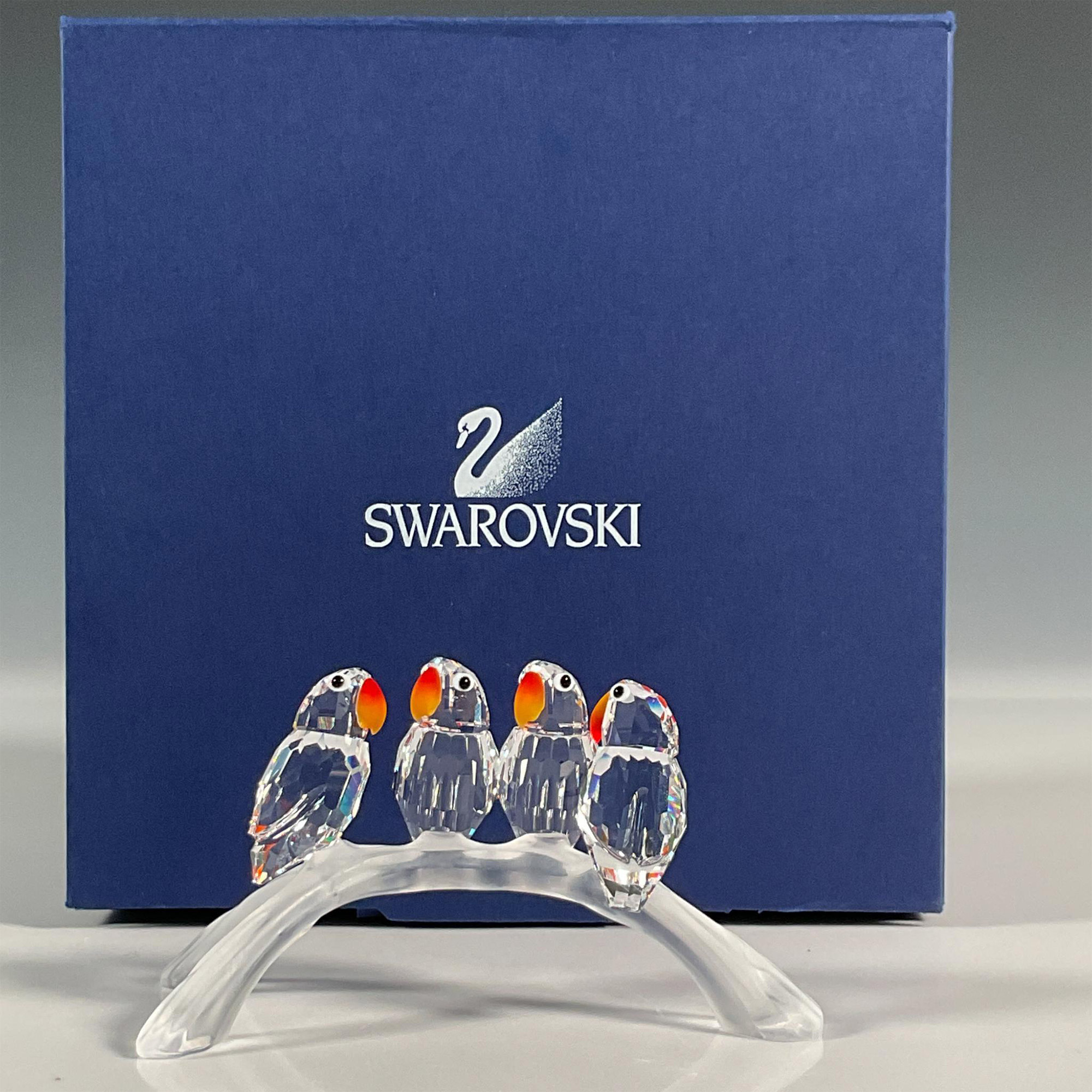 Swarovski Crystal Figurine, Baby Lovebirds - Image 2 of 4