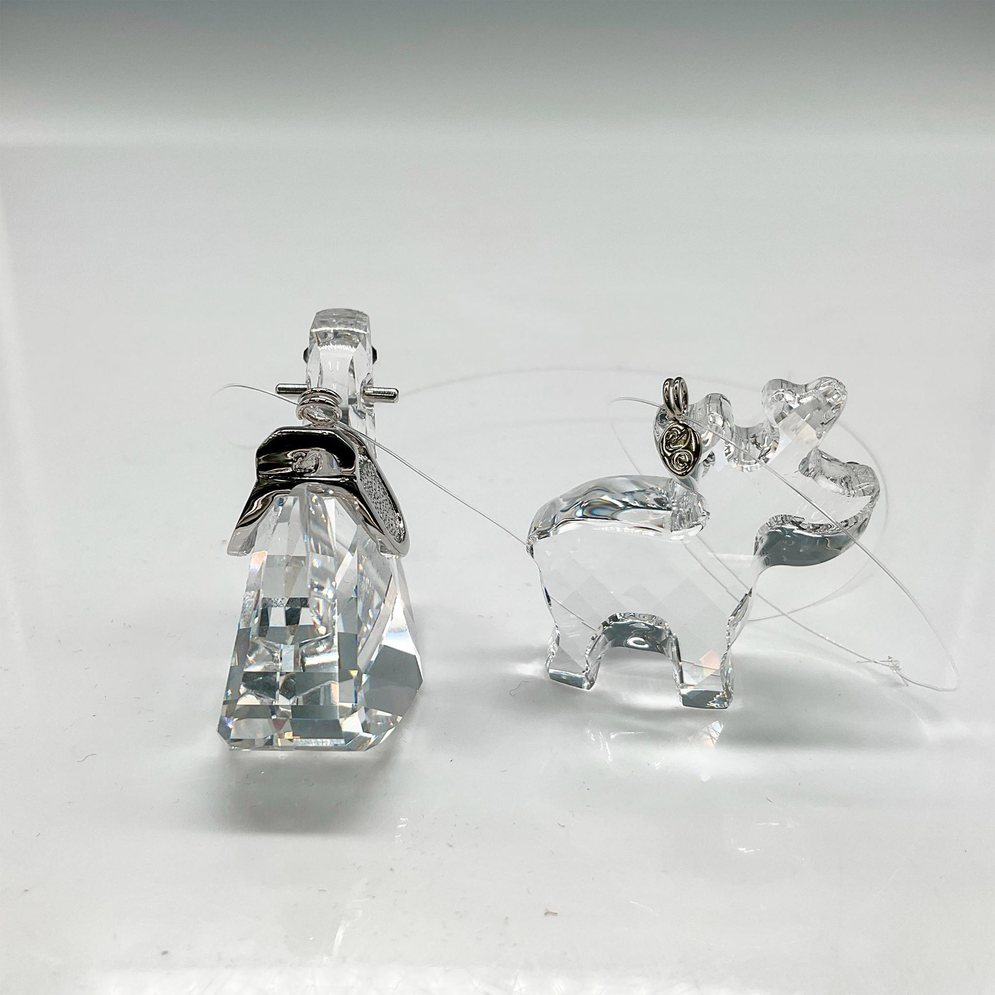 2pc Swarovski Crystal Ornaments, Christmas Classics - Image 2 of 4