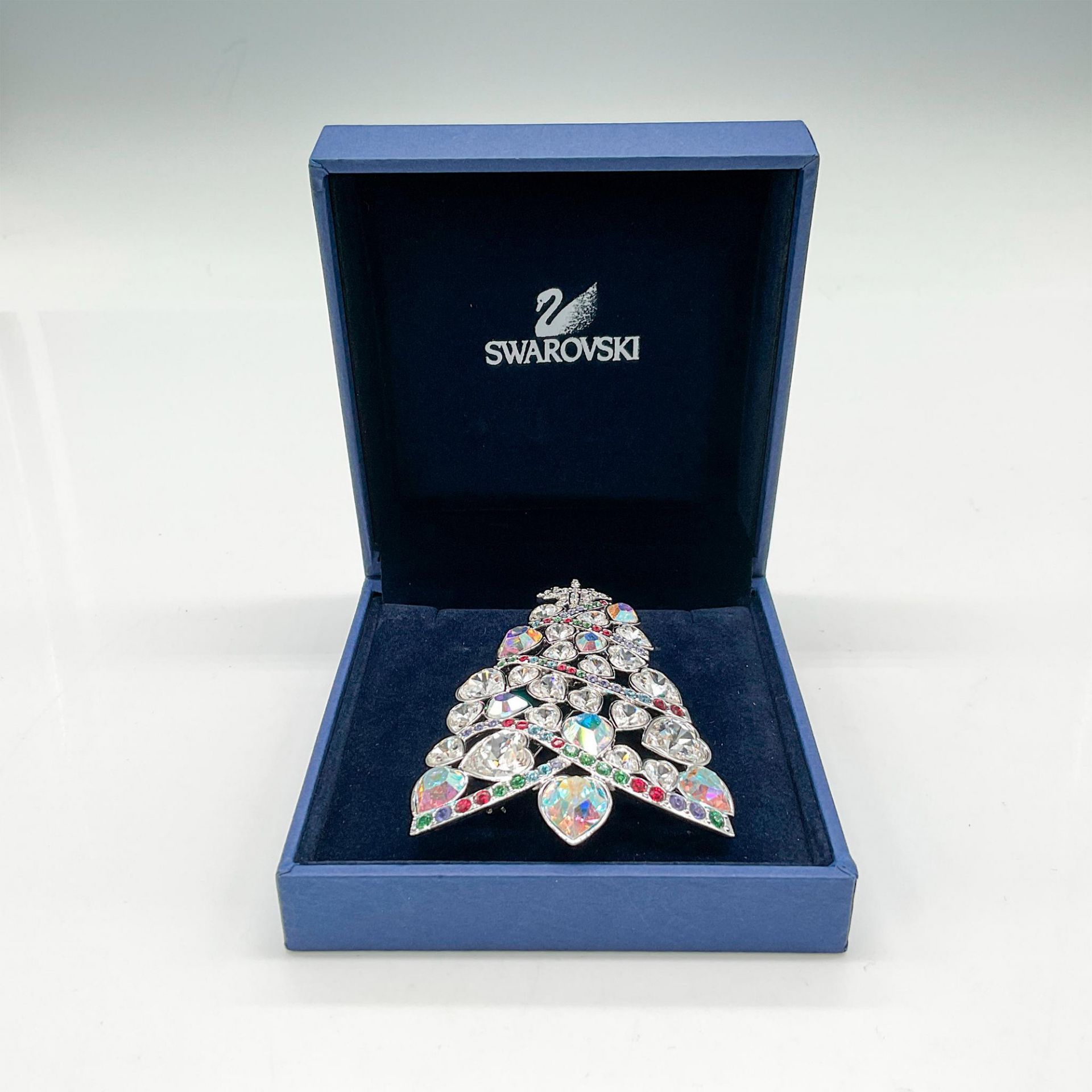 Vintage Swarovski Crystal Christmas Tree Brooch Pin - Image 4 of 4
