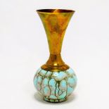 Unusual Delft Vase Mid-Century Modern Lustre Glaze