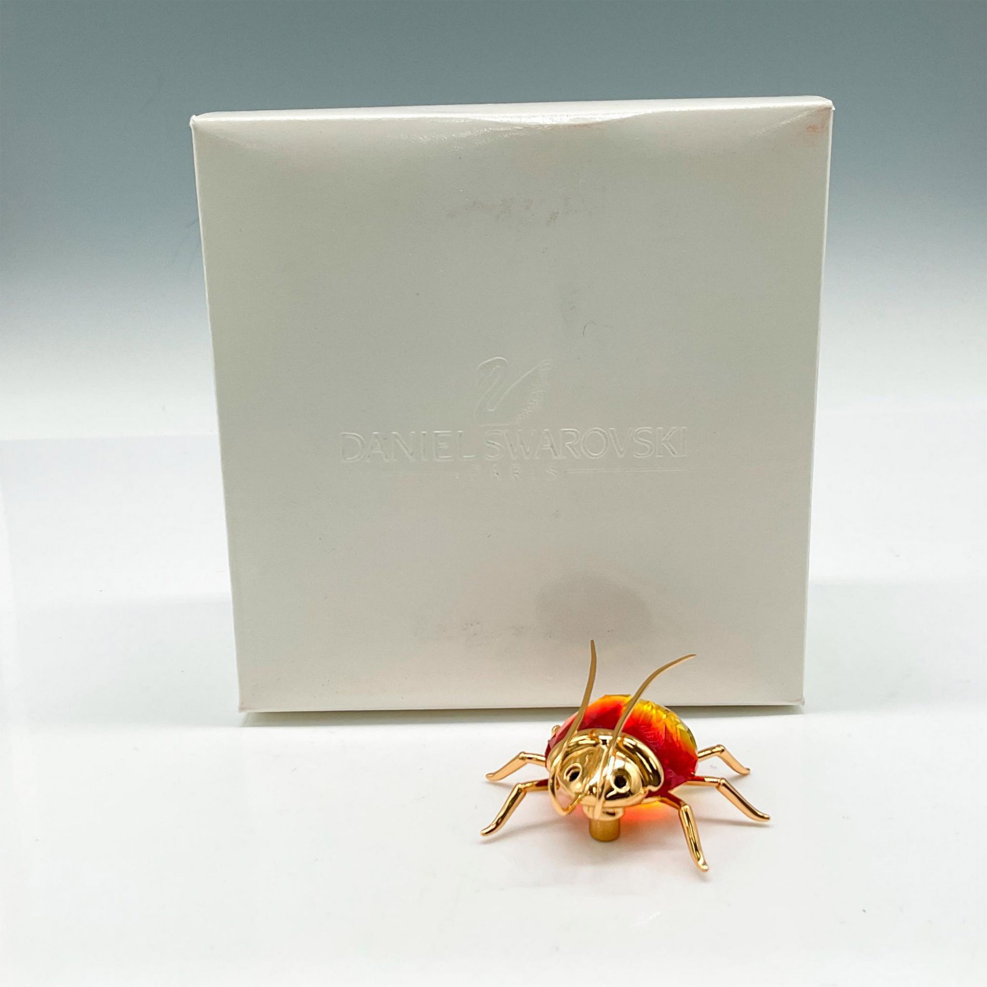 Swarovski Crystal Medium Brooch, Fire Opal Beetle - Bild 4 aus 4