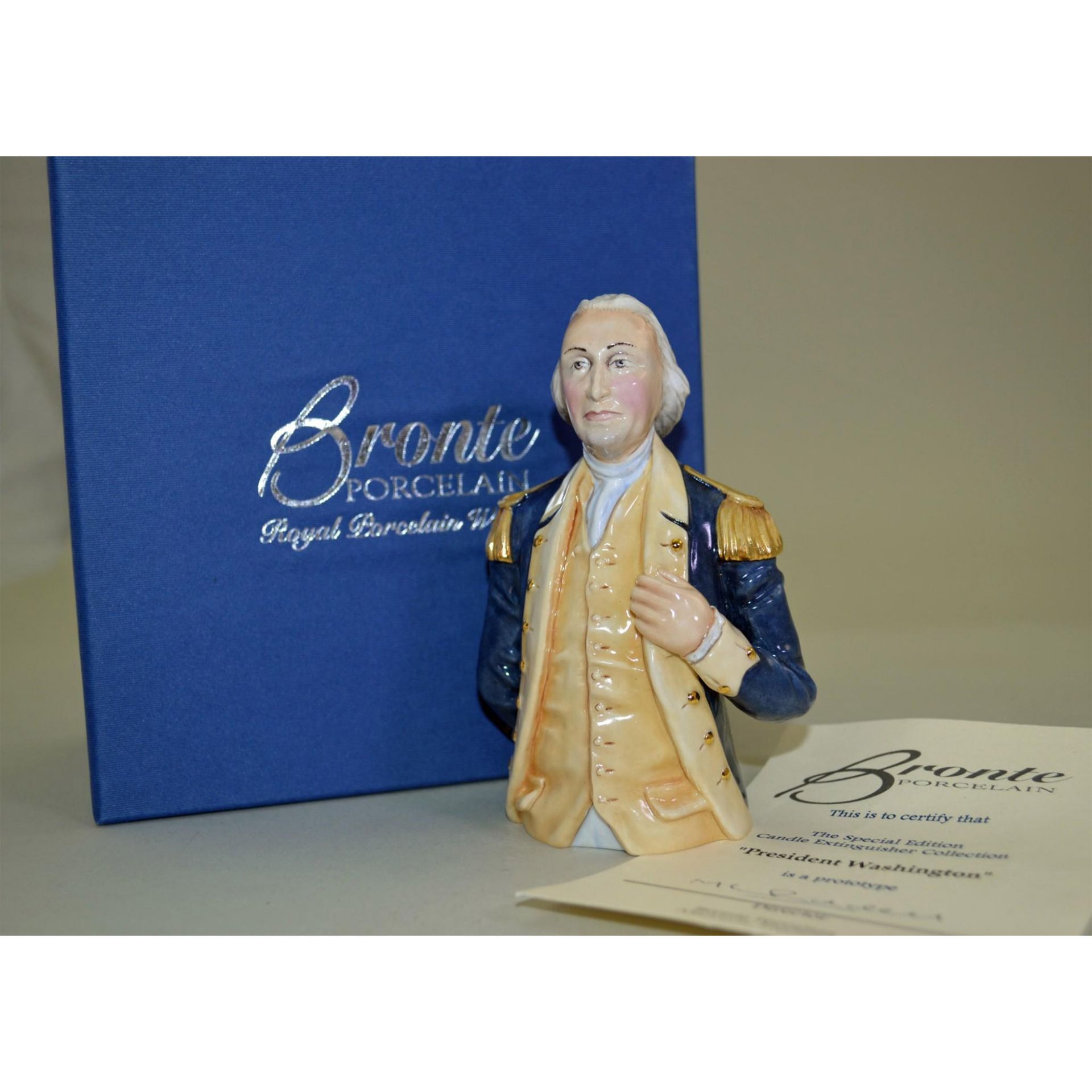 Bronte' Porcelain George Washington Candle Extinguisher, Special Prototype - Bild 5 aus 5